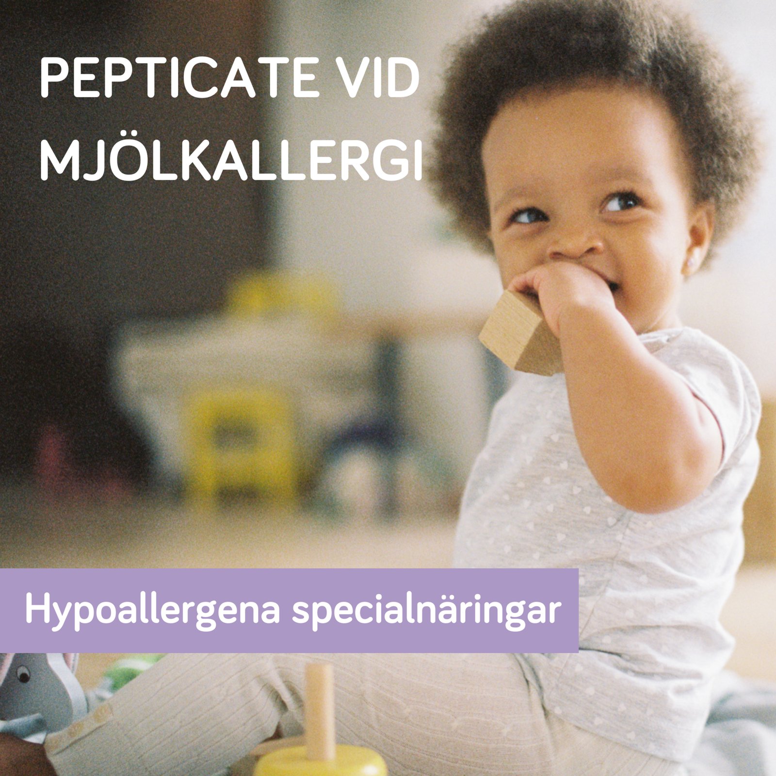 Pepticate 1 Modersmjölksersättning vid mjölkproteinallergi 0+ månader 450g