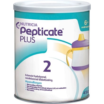 Pepticate Plus Tillskottsnäring vid mjölkproteinallergi 6+ månader 450g