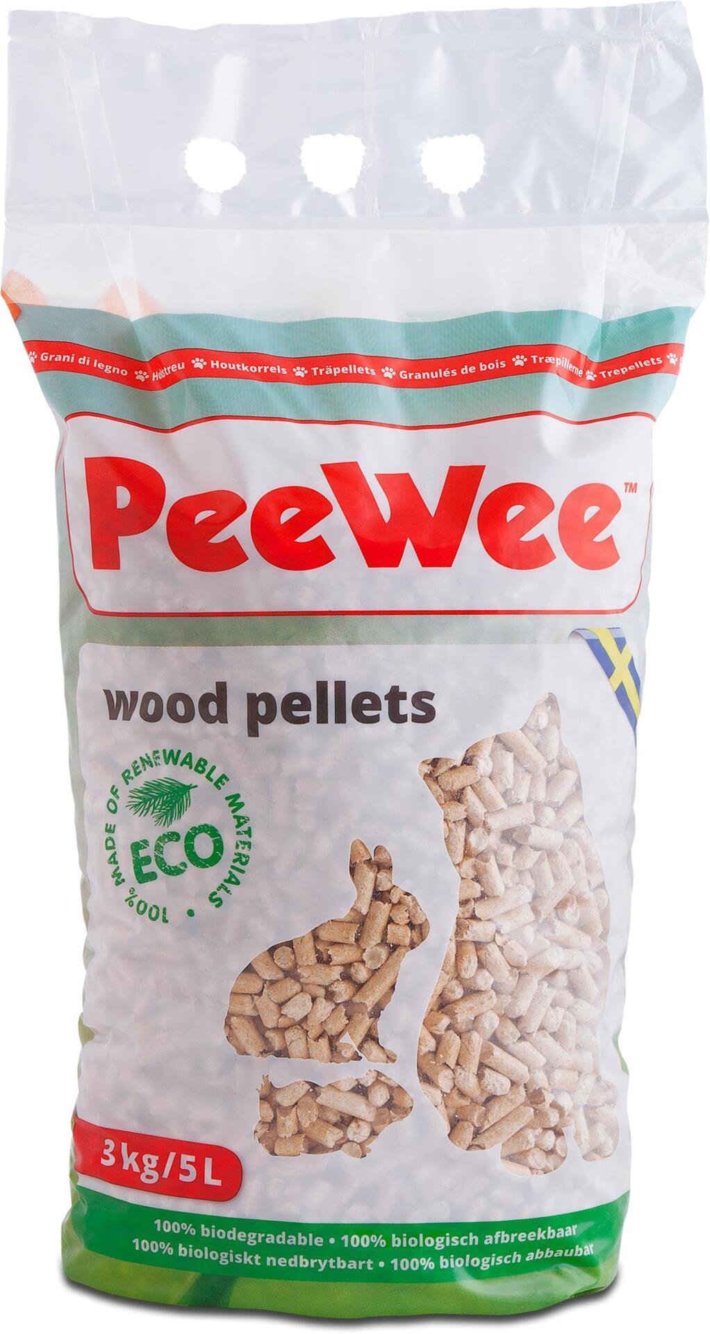 PeeWee Träströ Kattsand 3 kg