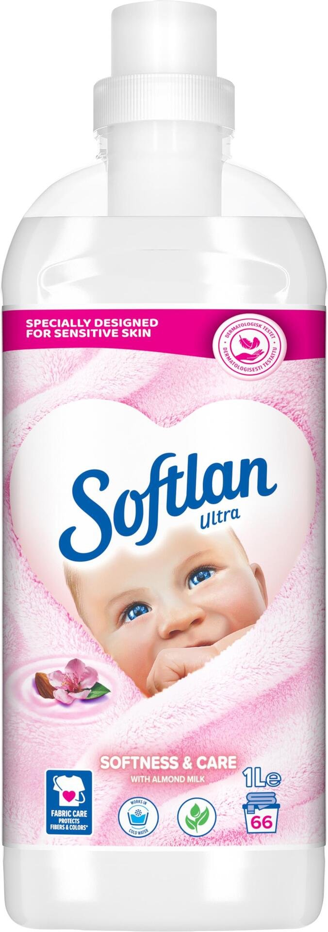 Softlan Sköljmedel Softness & Care 1 liter