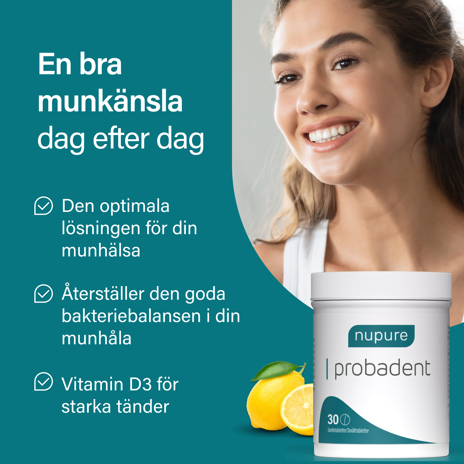 nupure probadent 30 tabletter