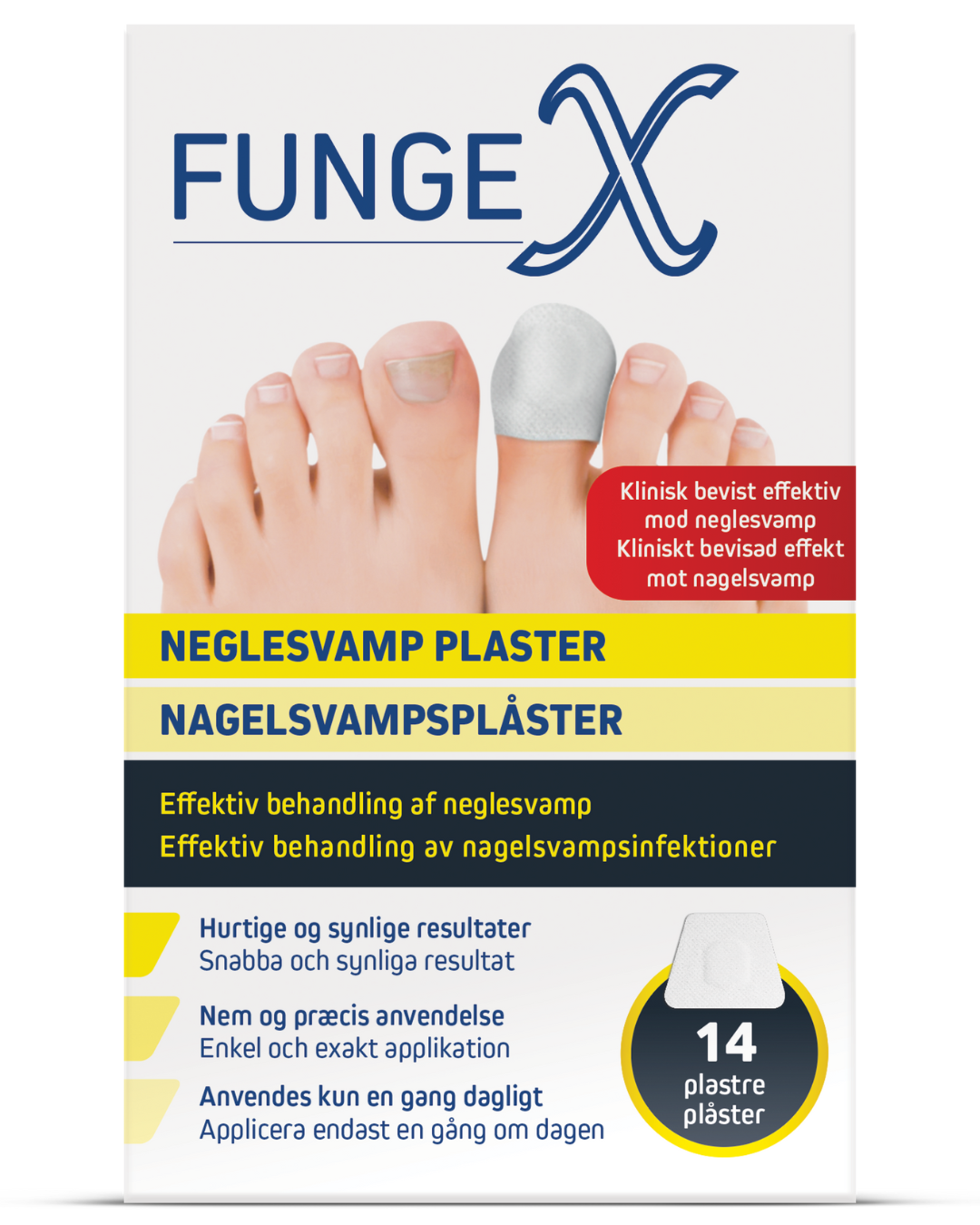 FungeX Nagelsvampsplåster 14 st
