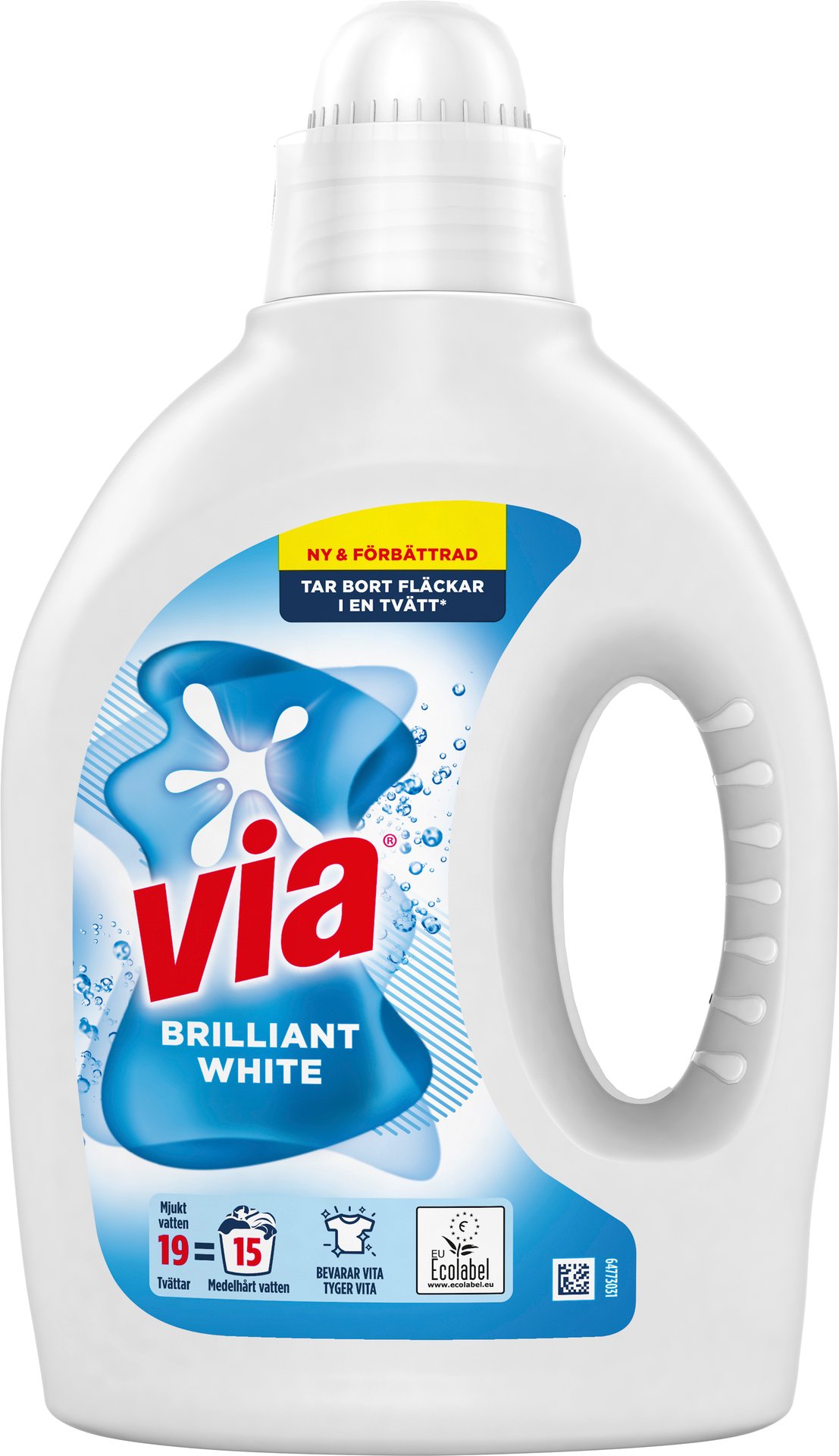Via Flytande Tvättmedel White 760 ml