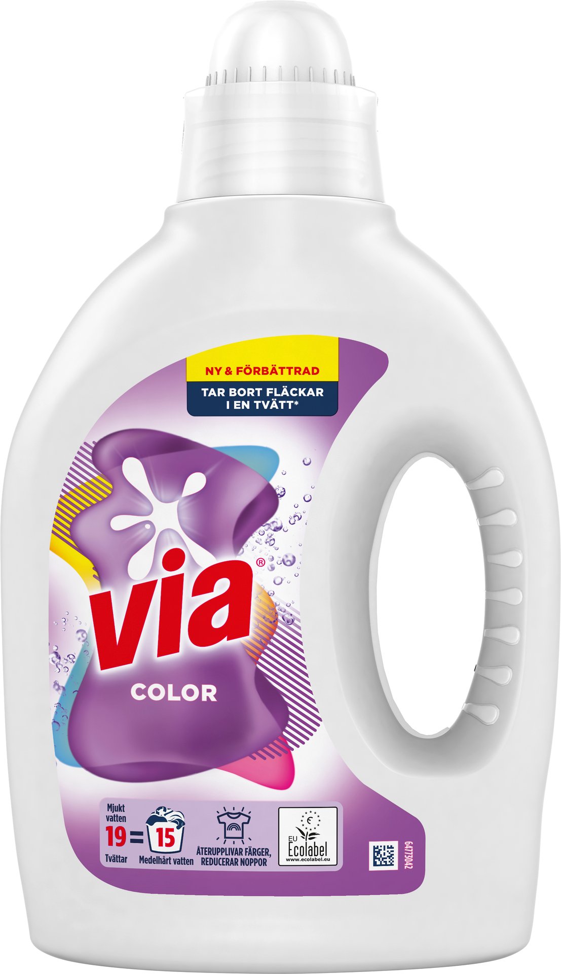Via Flytande Tvättmedel Color 760 ml