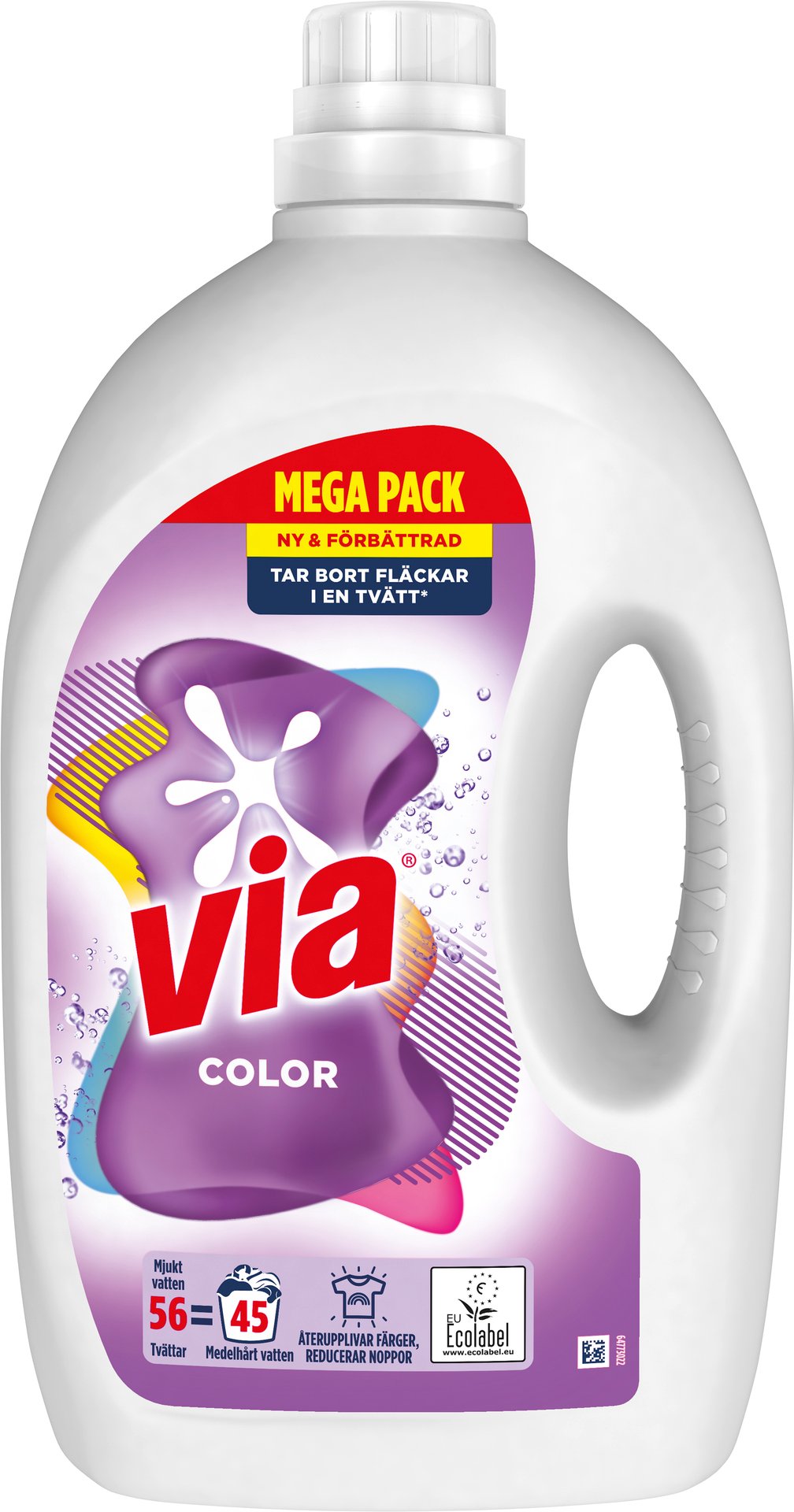 VIA Flytande Tvättmedel Colour 56TV 2250 ml