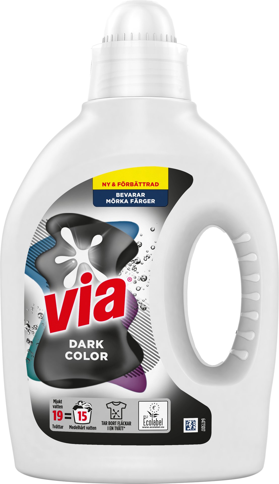 Via Flytande Tvättmedel Black & Dark Color 760 ml