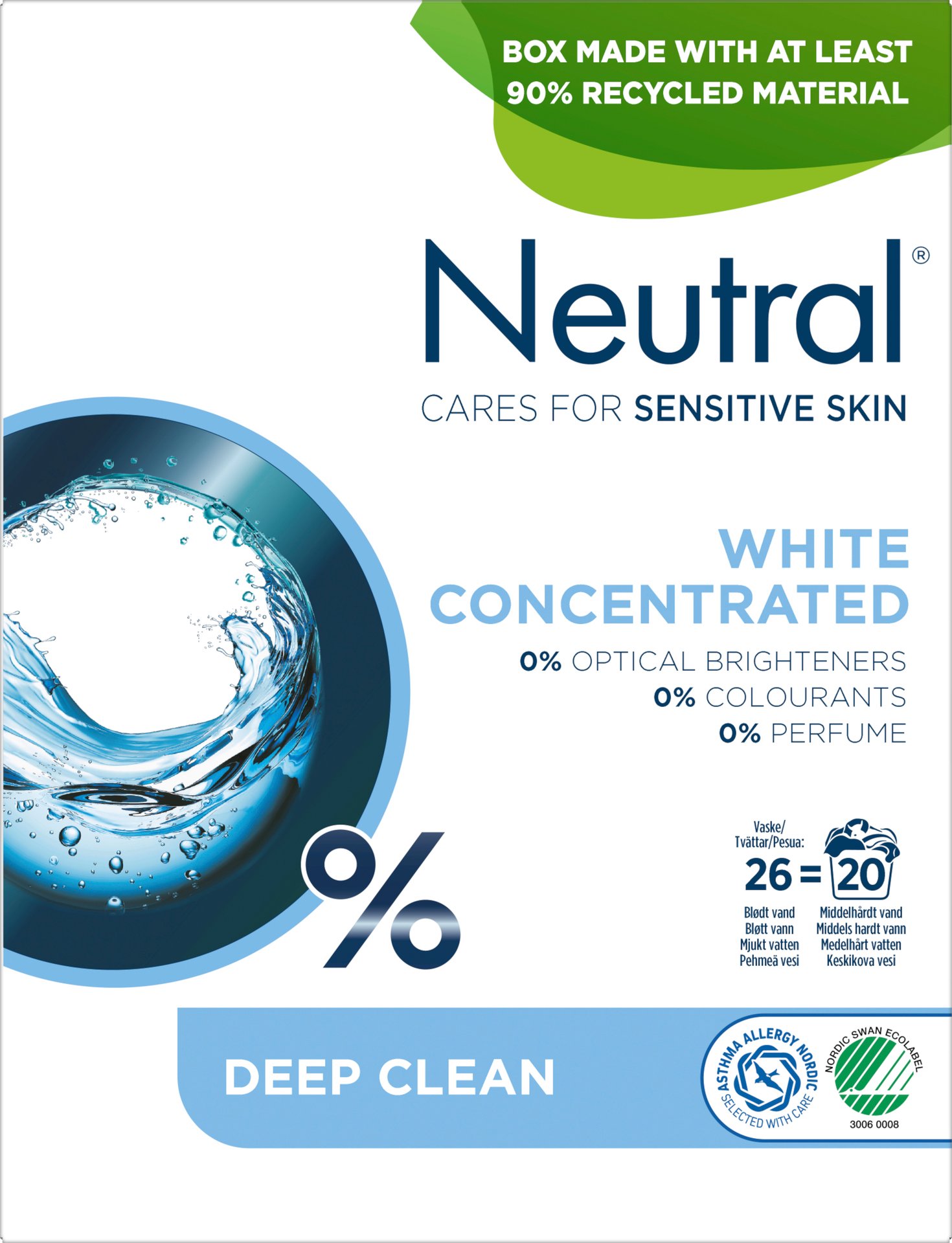 Neutral White Tvättmedel 1040 g 26 tvättar
