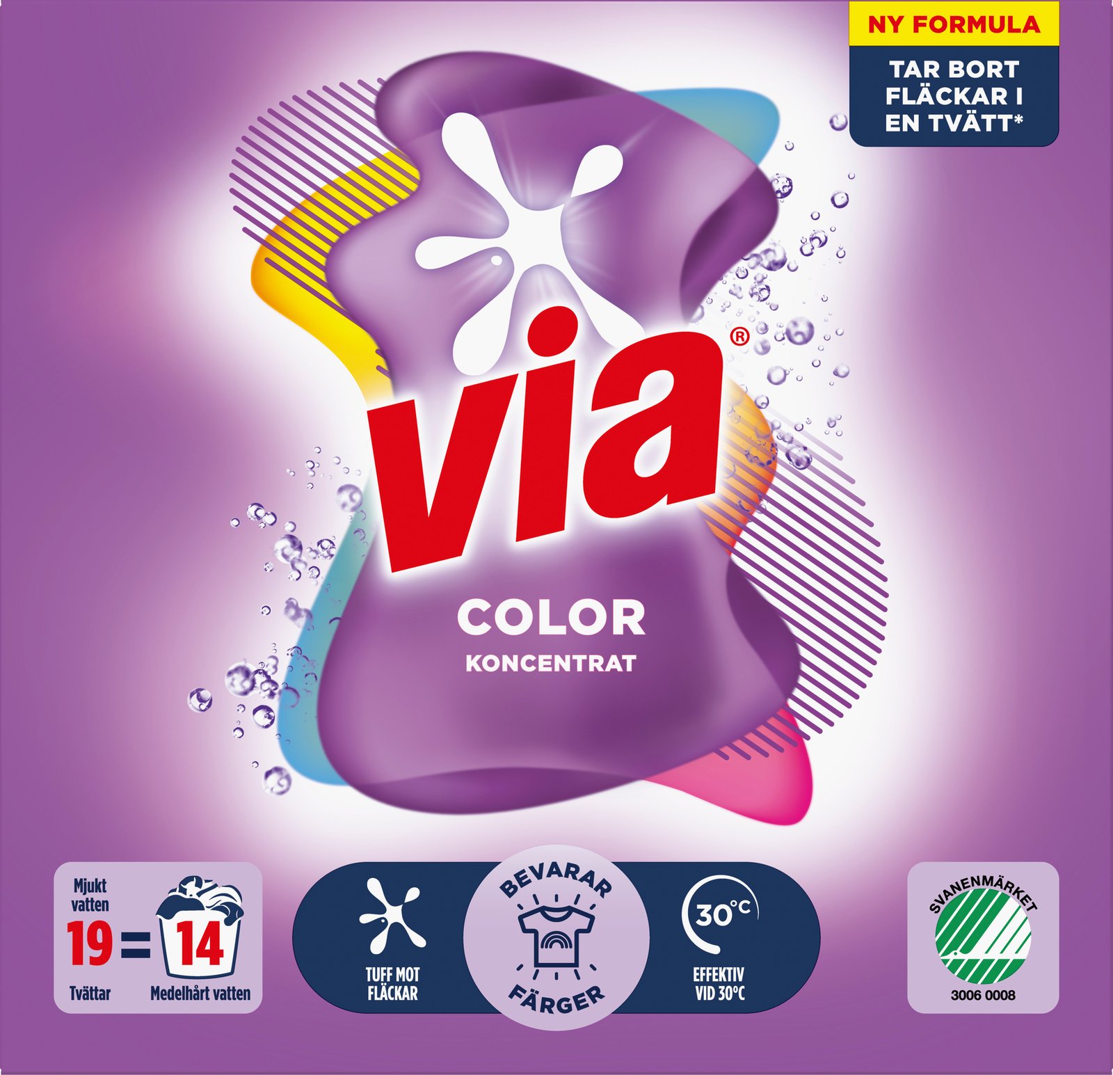 Via Color Tvättmedel 760 g 19 tvättar