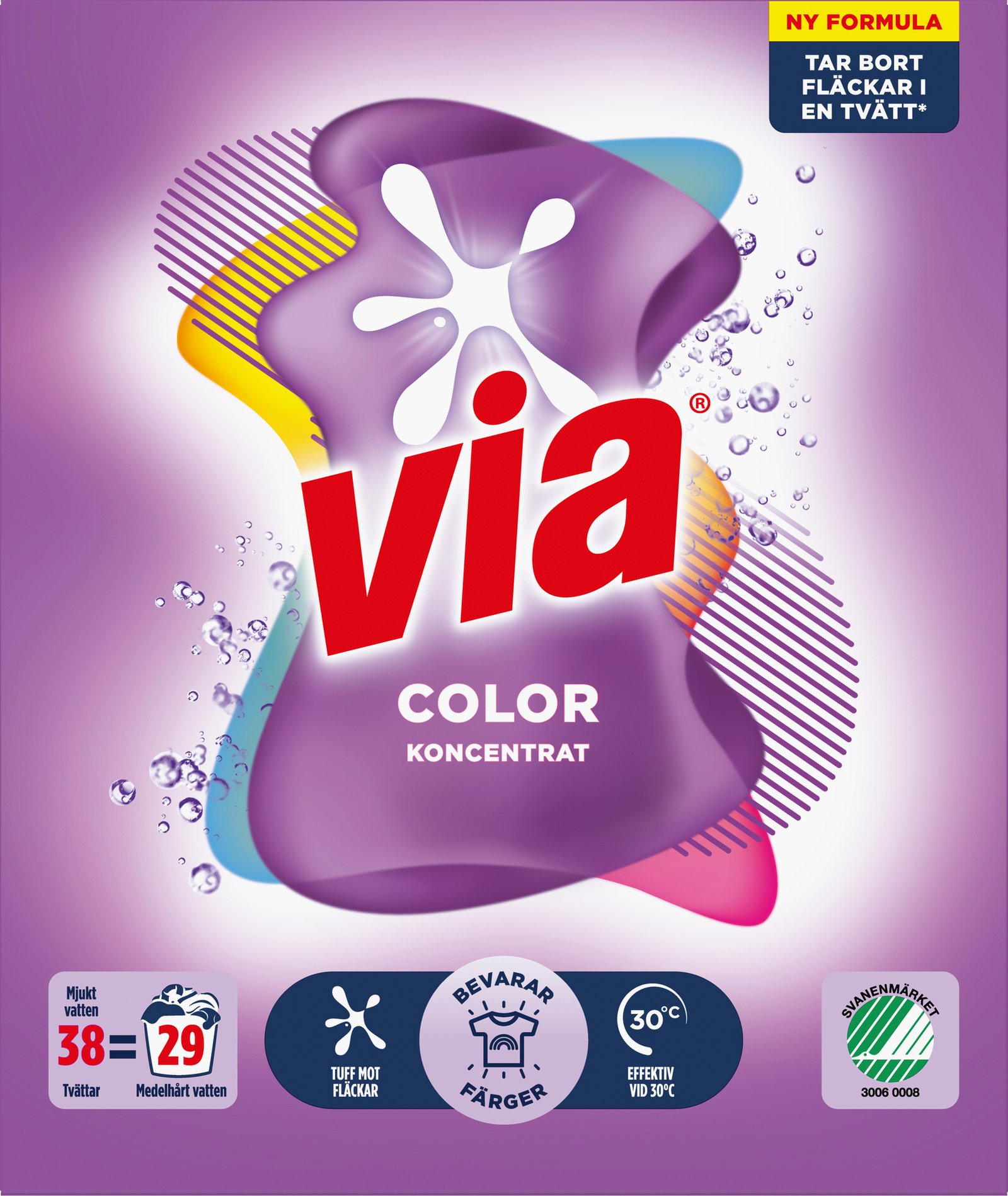 Via Color Tvättmedel 1520 g 38 tvättar