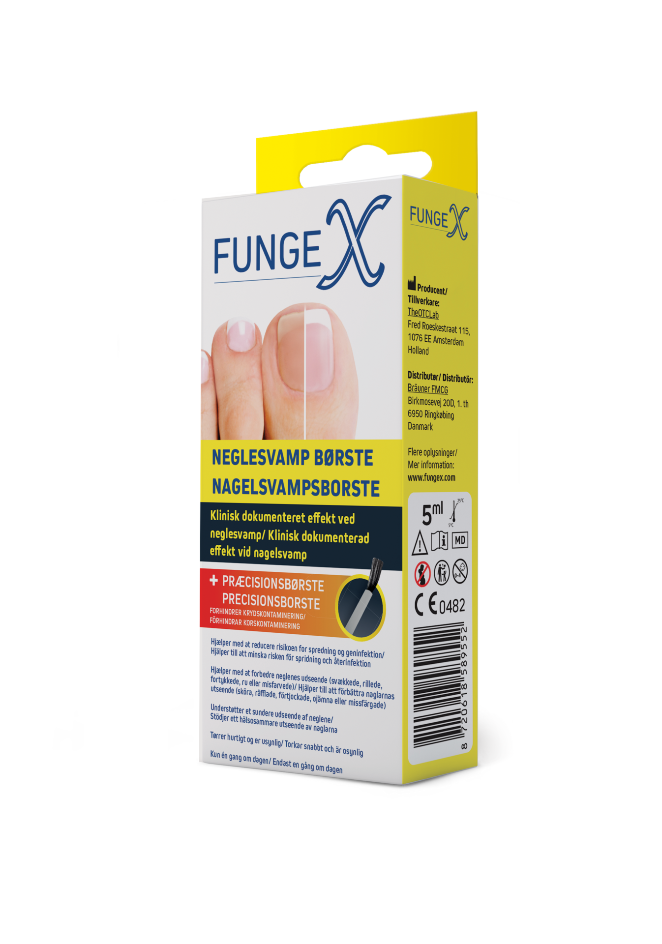 FungeX Nagelsvampspensel 3i1 5 ml