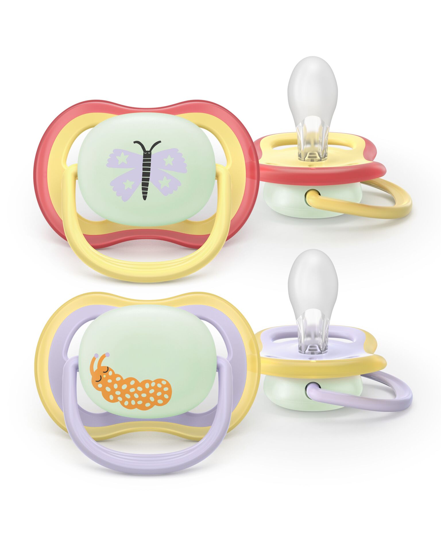 Philips Avent Pacifier ultra air natt SOOTHER AIR NIGHTTIME 0-6 mån 2-pack