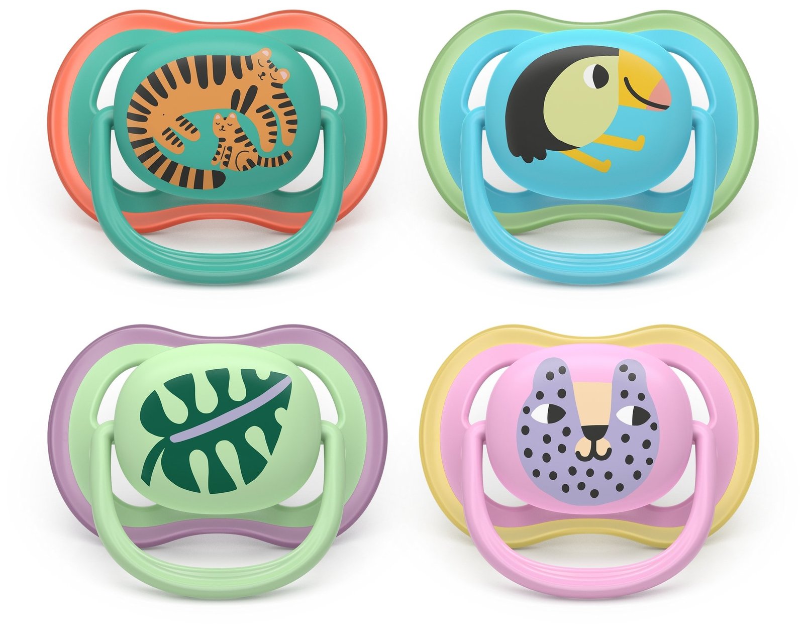 Philips Avent Ultra Air Dag och Natt Napp 0 till 6 månader 2 st