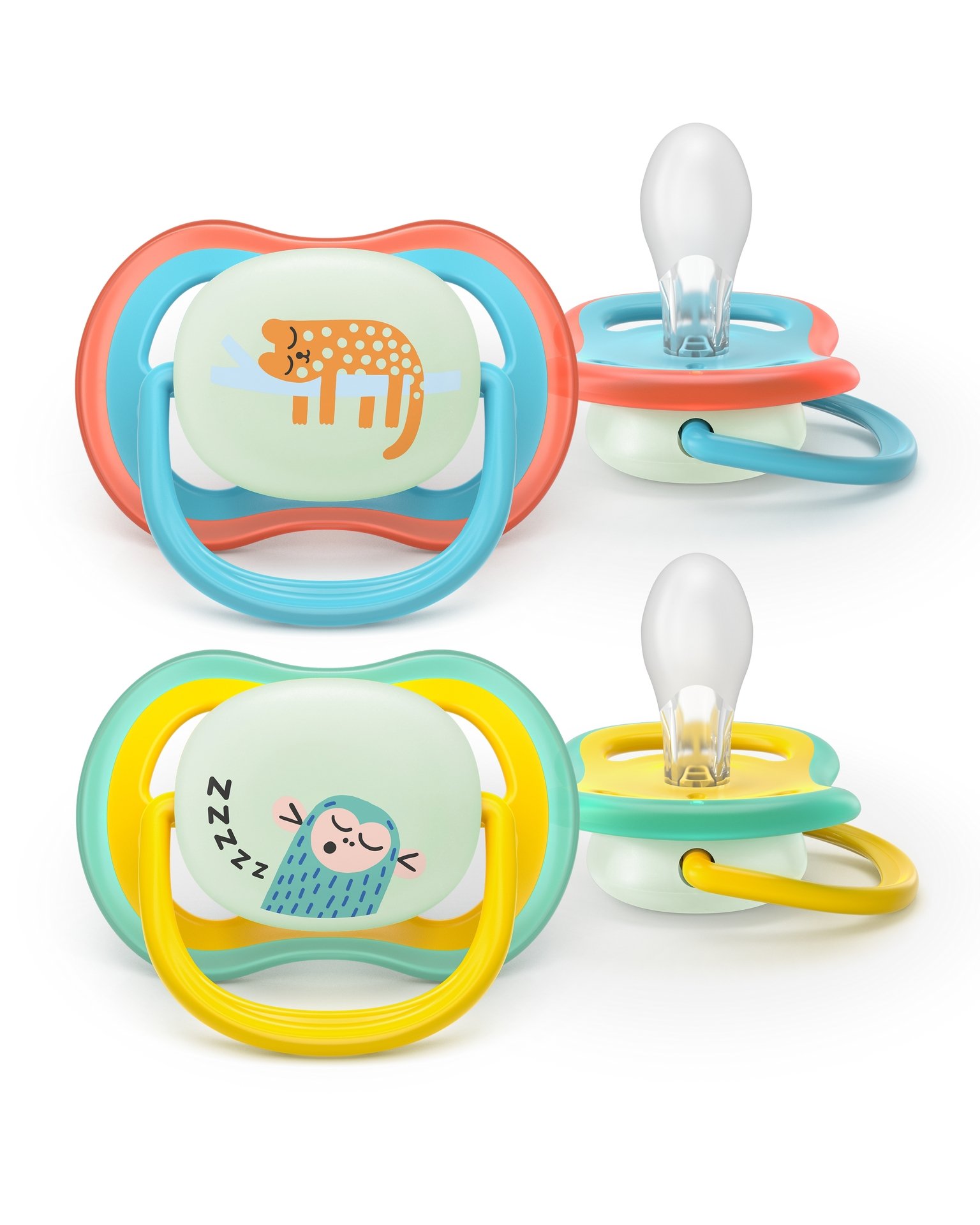 Philips Avent Ultra Air Natt Napp 18 månader och uppåt Färgglad 2 st