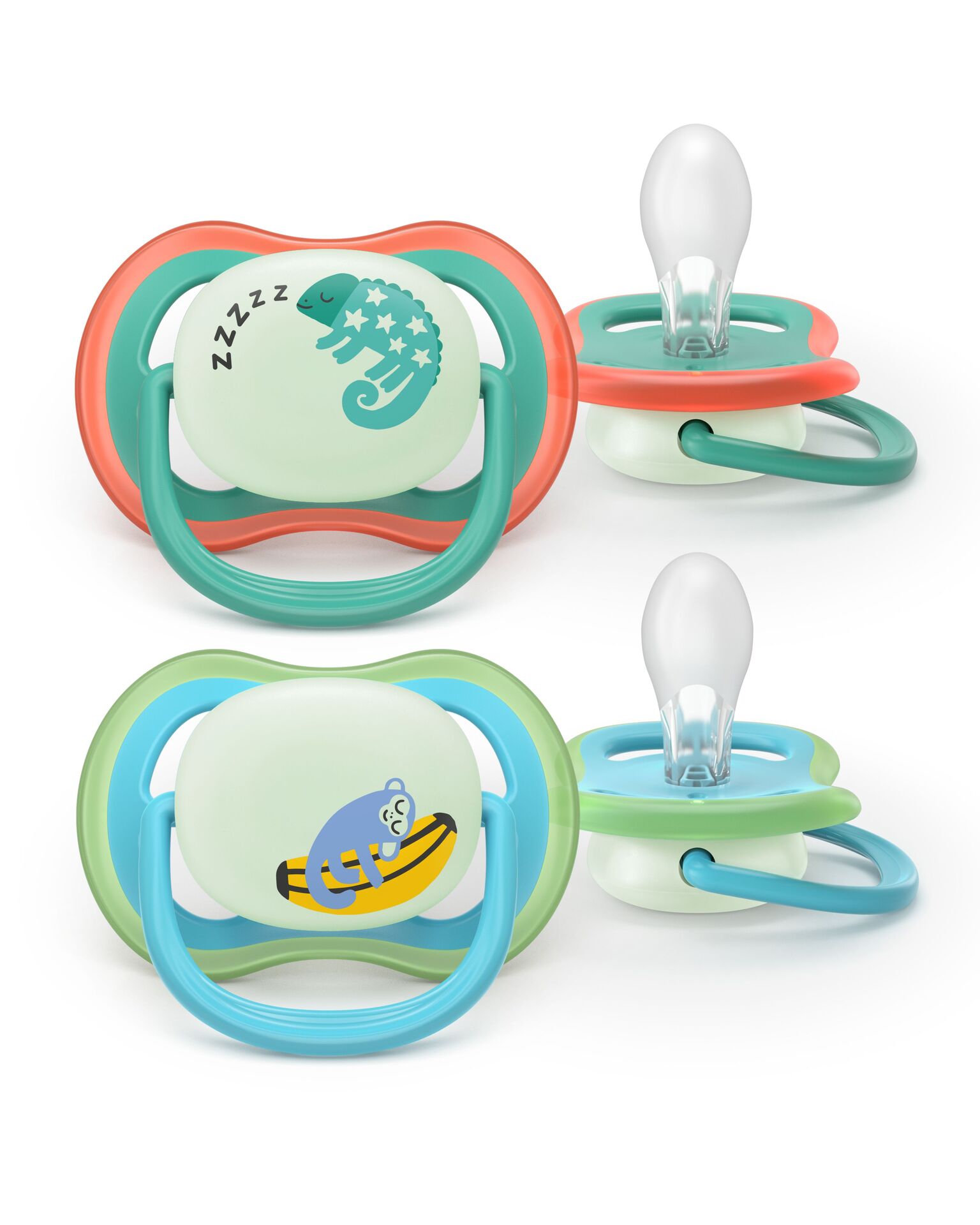 Philips Avent Pacifier ultra air natt SOOTHER AIR NIGHTTIME 6-18 mån 2-pack
