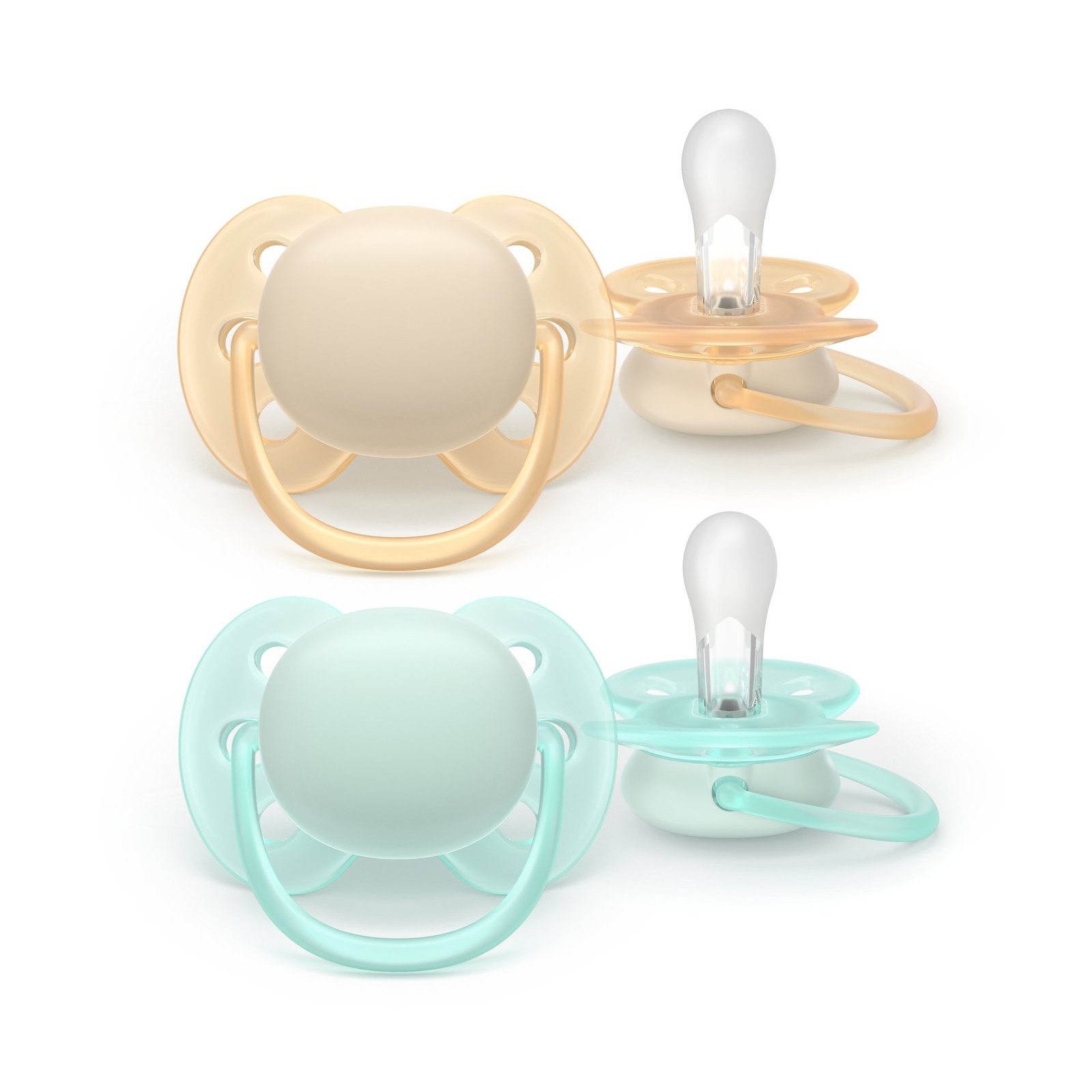 Philips Avent Ultra Soft Napp 0 till 6 månader Beige Mint