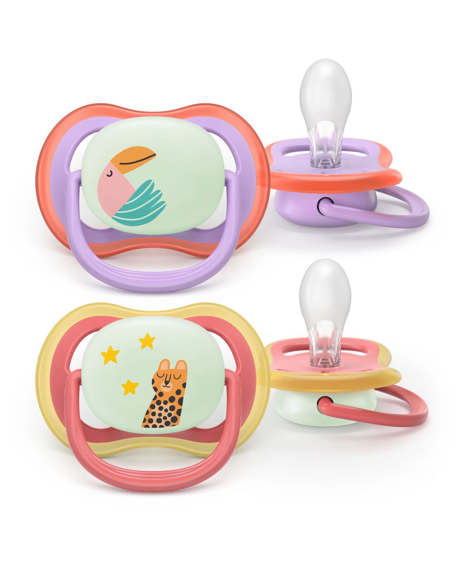 Philips Avent Pacifier ultra air natt SOOTHER AIR NIGHTTIME 18+ mån 2-pack
