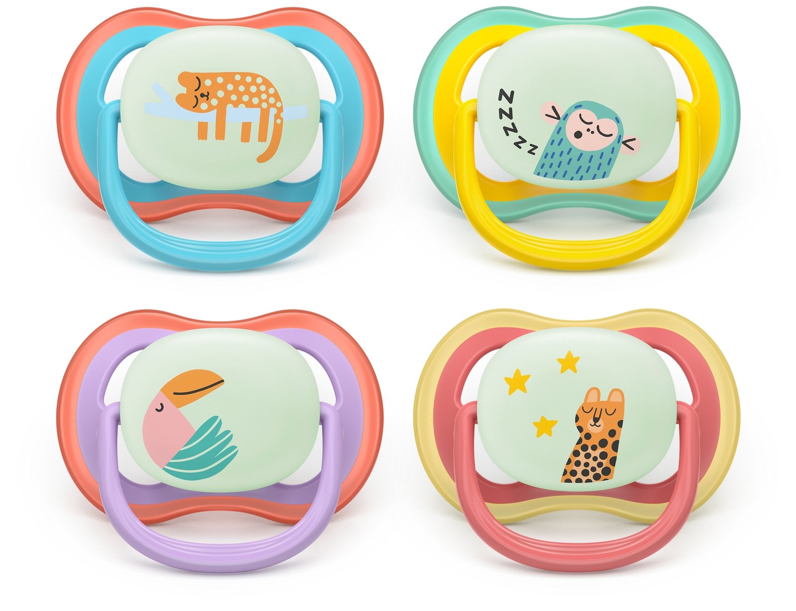 Philips Avent Ultra Air Natt Napp 18 månader och uppåt Mix 2 st