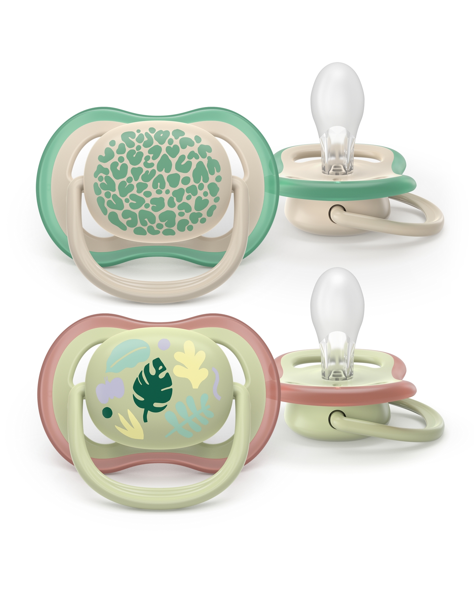 Philips Avent Ultra Air Napp 6 till 18 månader Grön Beige