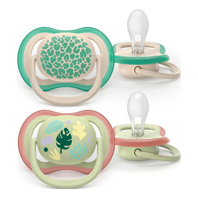 Philips Avent Ultra Air Napp 6 till 18 månader Grön Beige Motiv