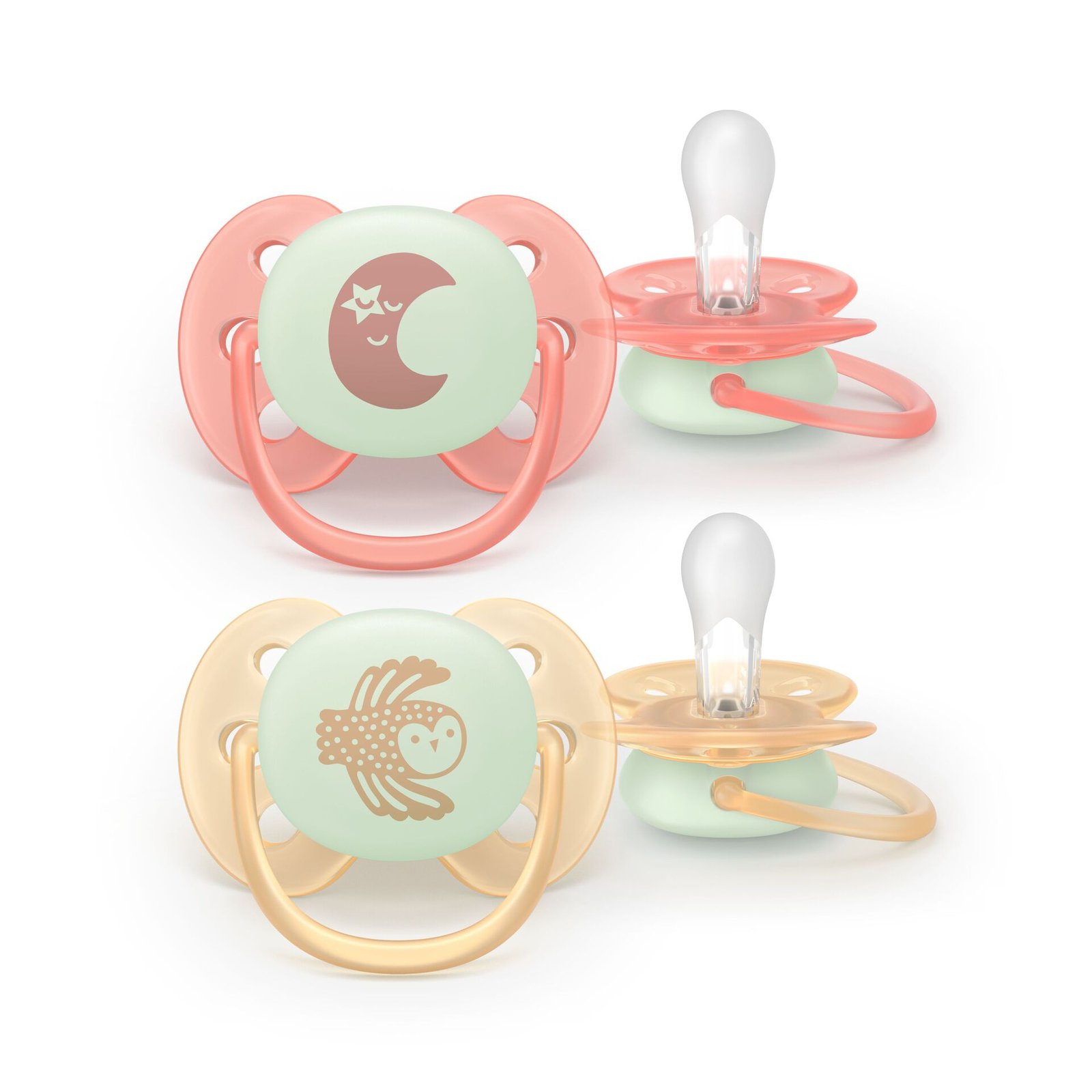 Philips Avent Pacifier ultra soft Nighttime SOOTHER SOFT 0-6 mån 2-pack