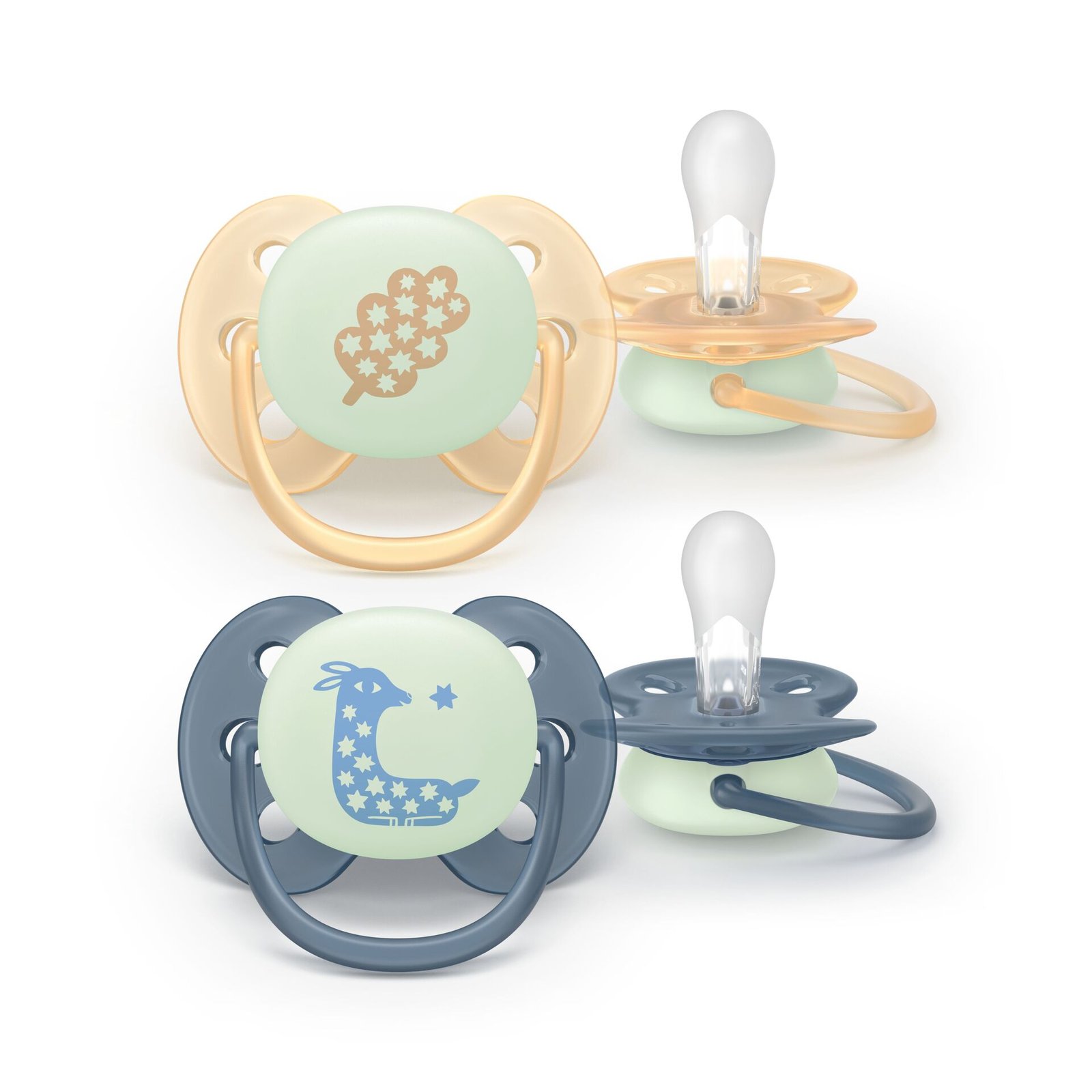Philips Avent Pacifier ultra soft Nighttime SOOTHER SOFT 6-18 mån 2-pack