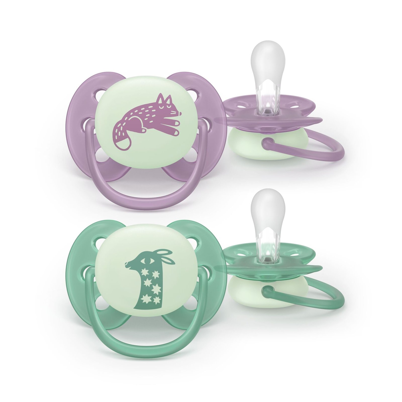 Philips Avent Pacifier ultra soft Nighttime SOOTHER SOFT 6-18 mån 2-pack