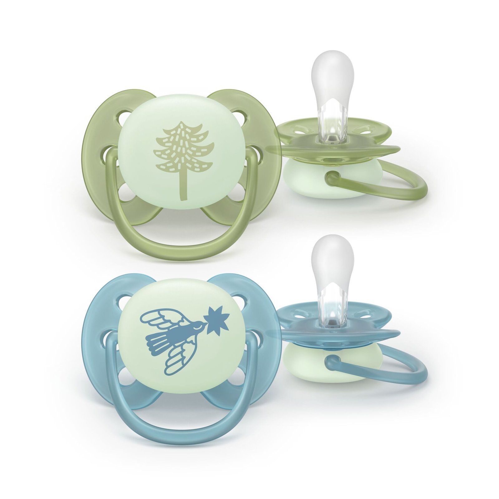 Philips Avent Pacifier ultra soft Nighttime SOOTHER SOFT 18+ mån 2-pack