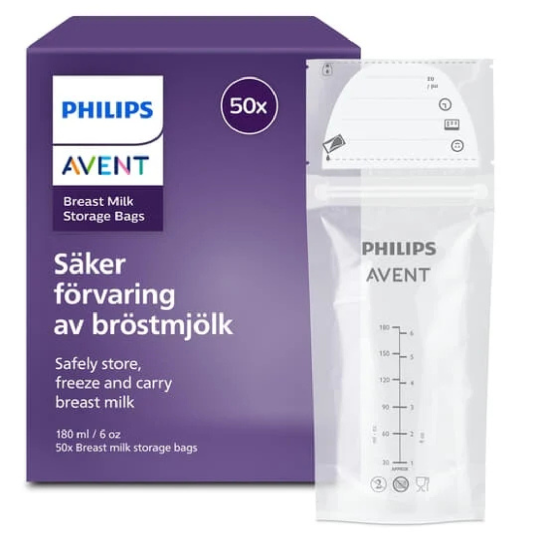 Förvaringspåsar för bröstmjölk 180 ml x 50 st