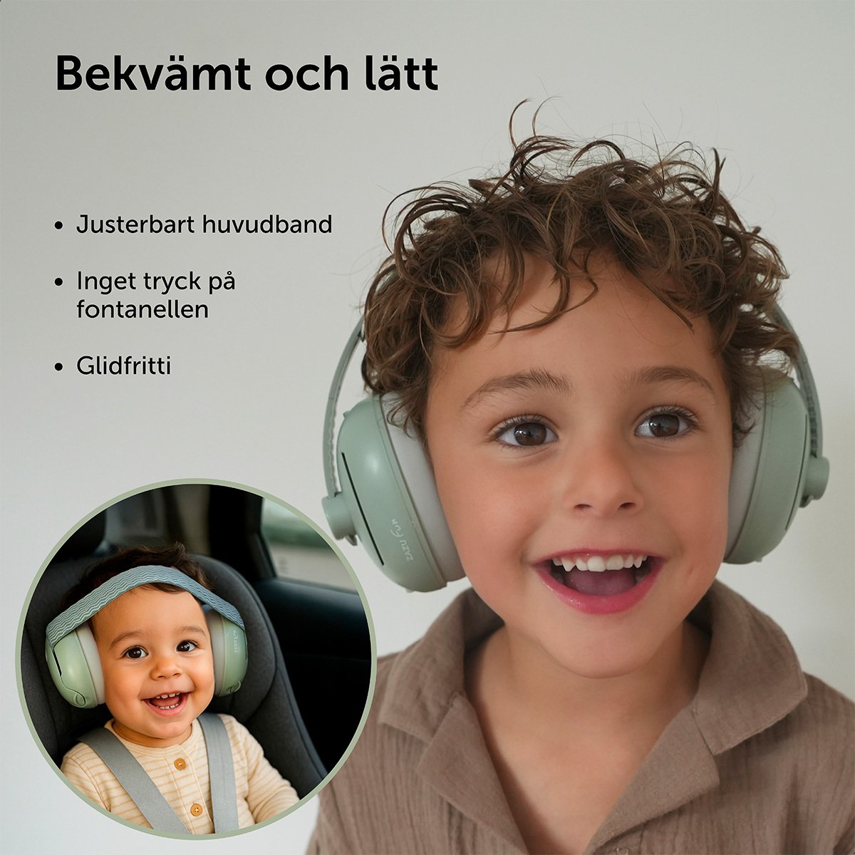 Zazu Hörselskydd Grön 1 st