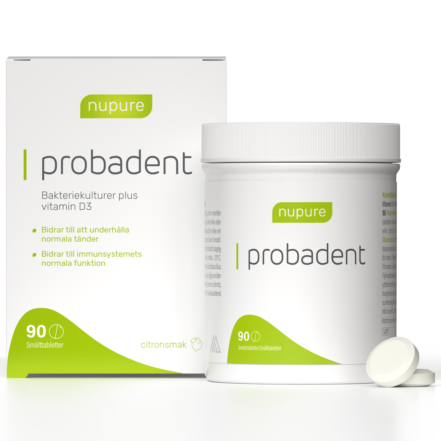 nupure probadent 90 tabletter