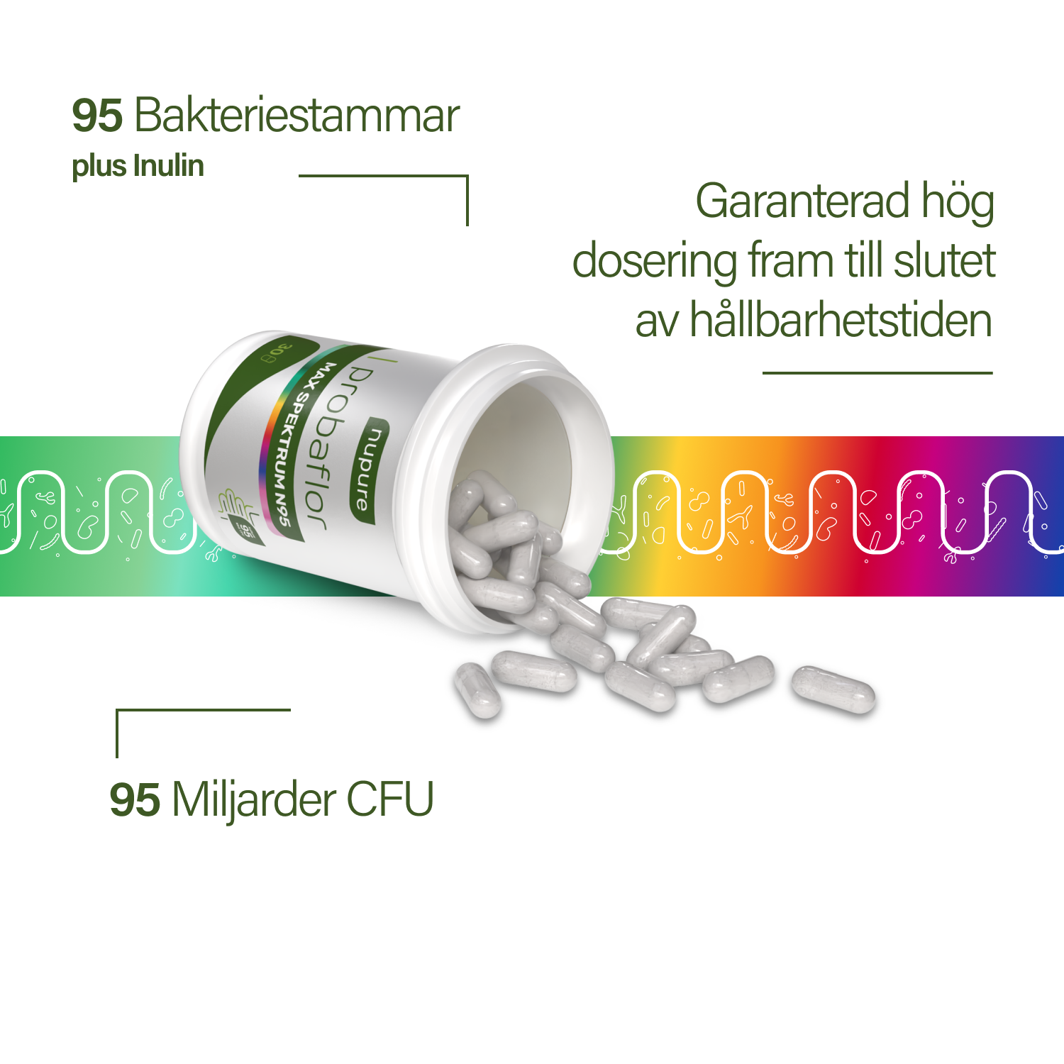 nupure probaflor Max Spektrum N95 30 kapslar