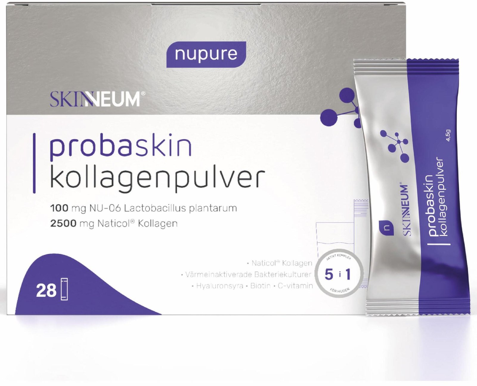 Nupure Probaskin Kollagenpulver 28 påsar