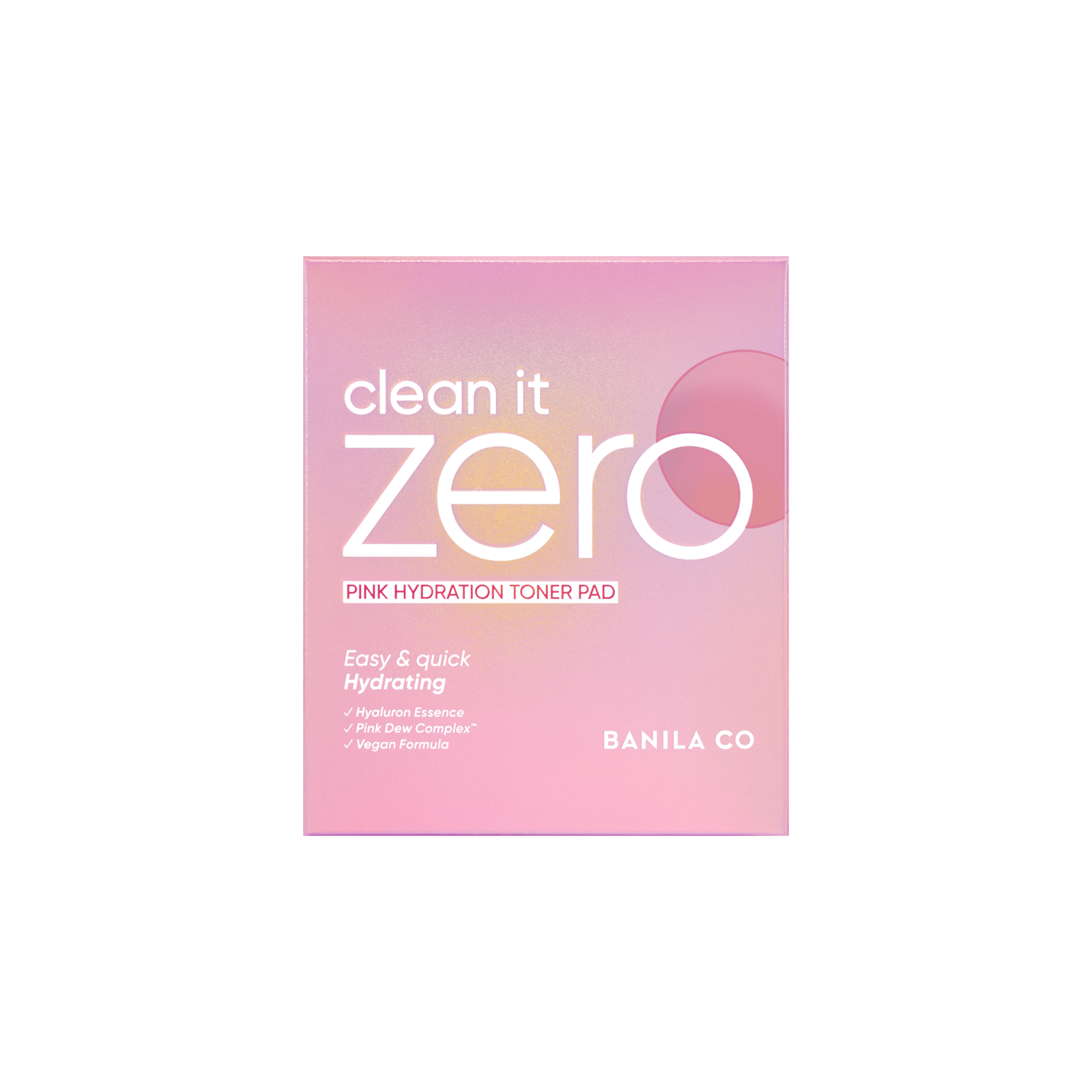 Banila Co Co Clean It Zero Pink Hydration Toner Pad 235 ml