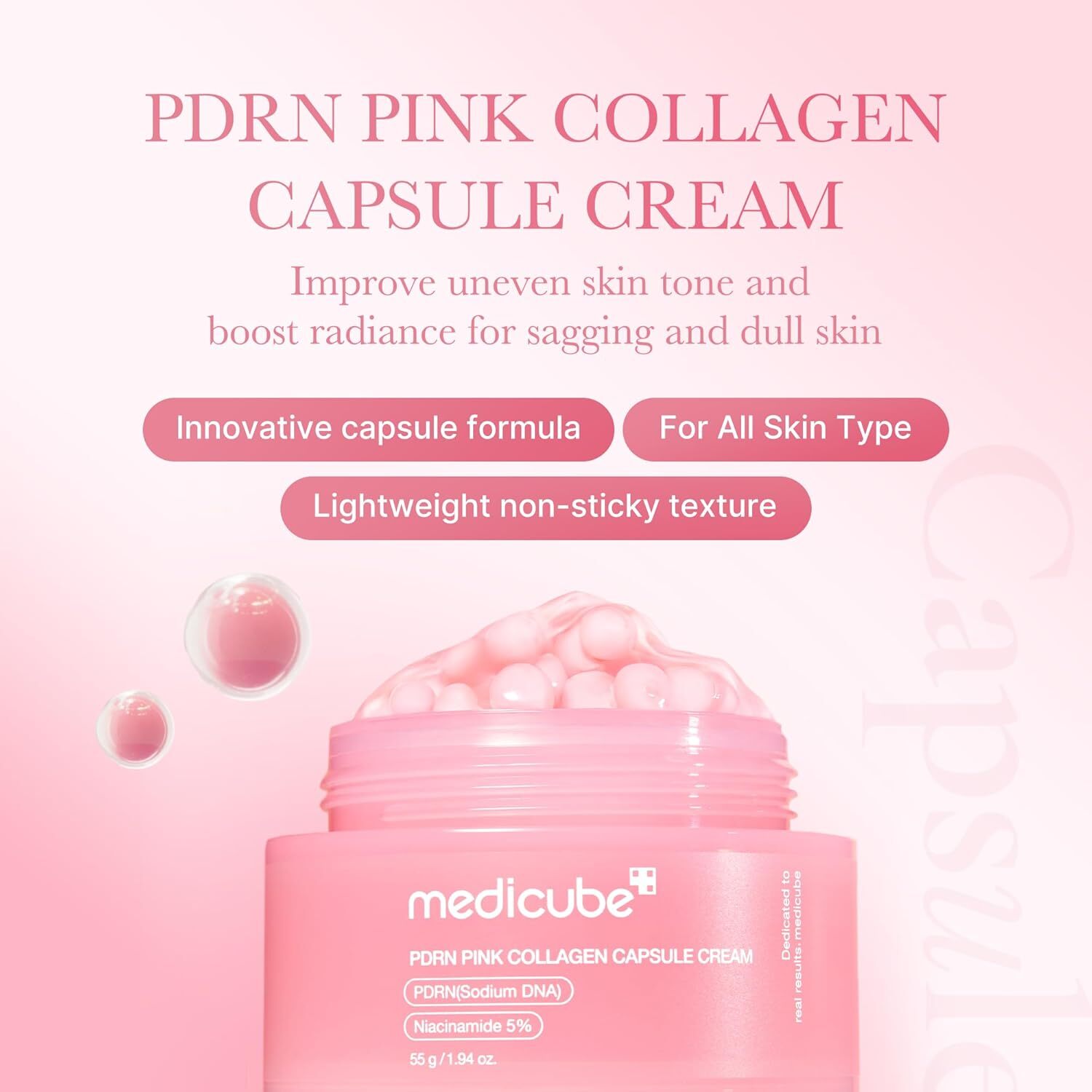 Medicube PDRN Pink Collagen Capsule Cream 55 g