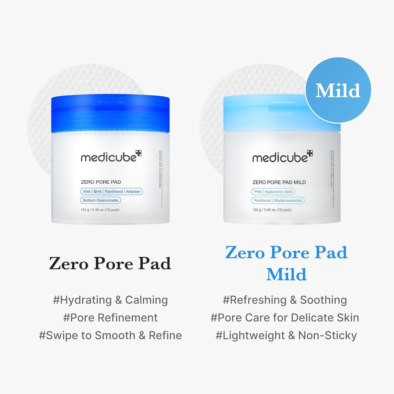MEDICUBE Zero Pore Pad Mild 70 st