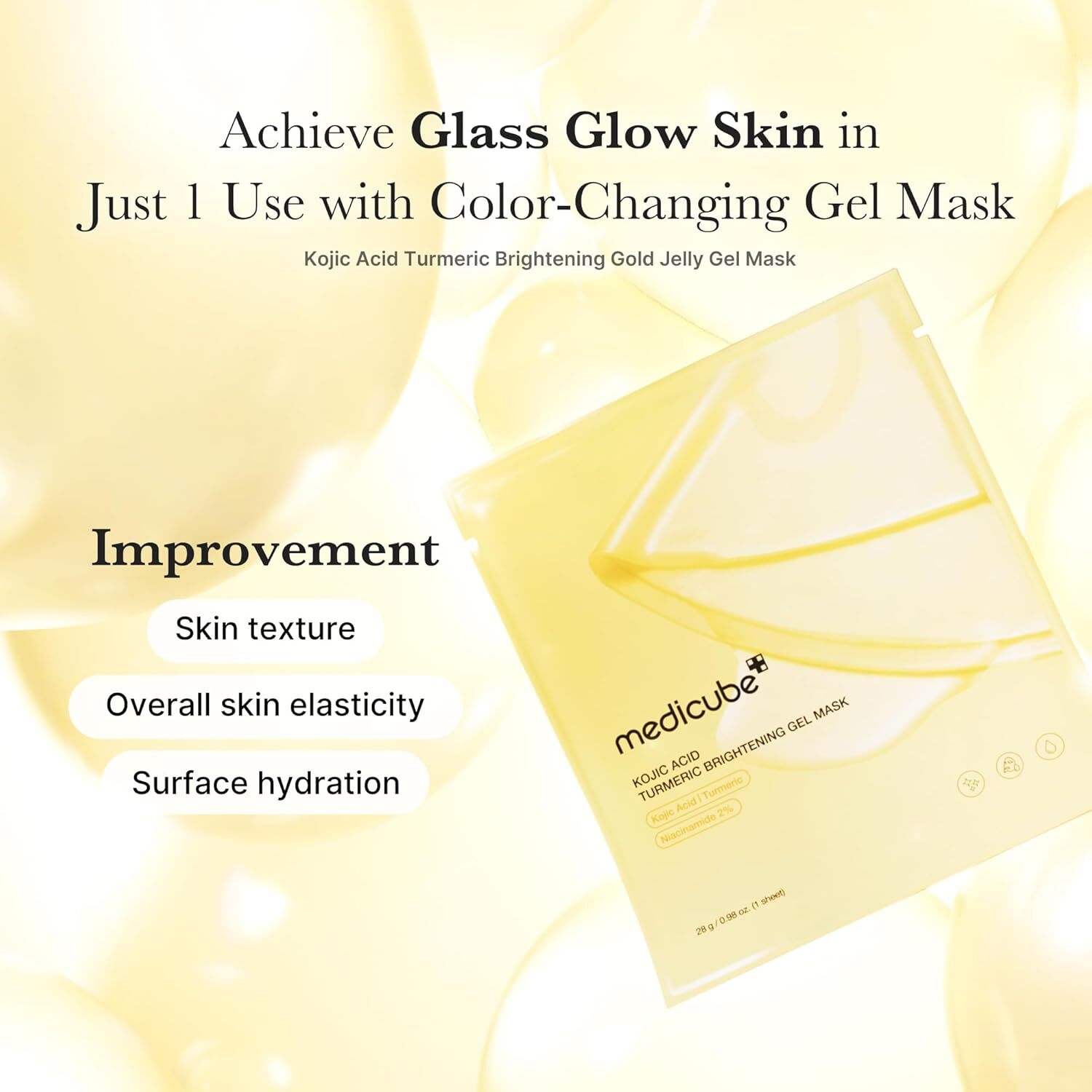 Medicube Kojic Acid Turmeric Brightening Gel Mask 4 st
