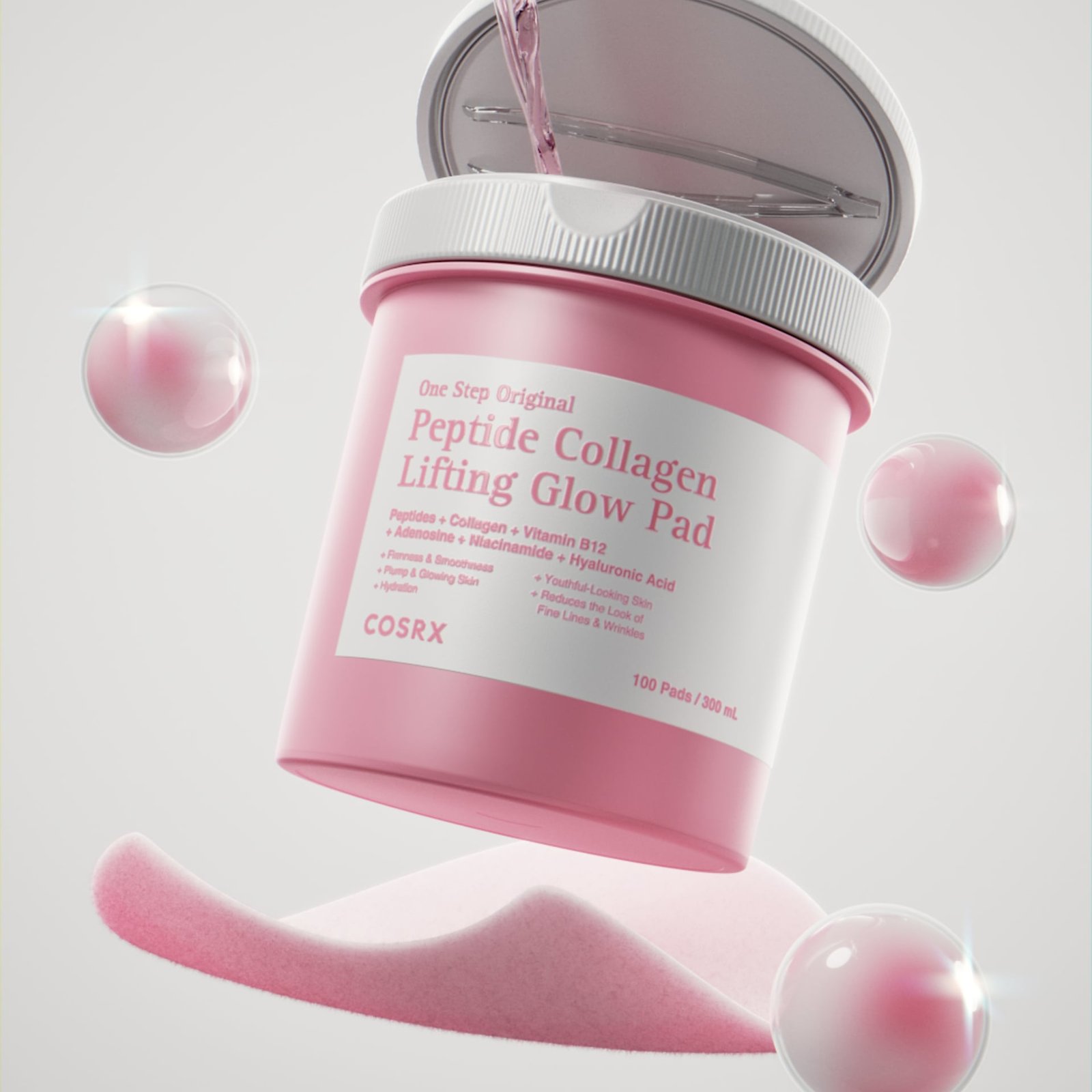 COSRX One Step Original Peptide Collagen Lifting Glow Pad 100 st