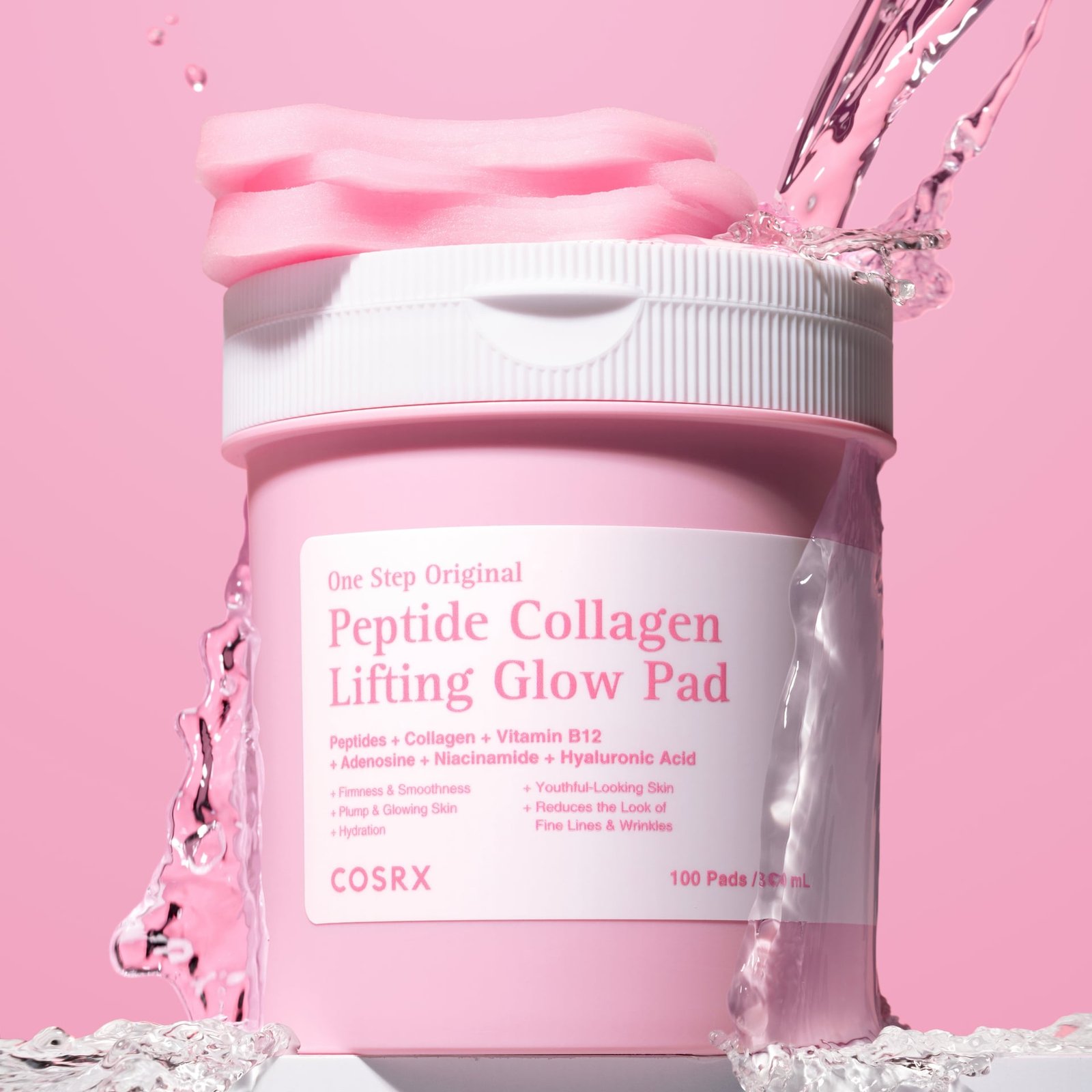 COSRX One Step Original Peptide Collagen Lifting Glow Pad 100 st