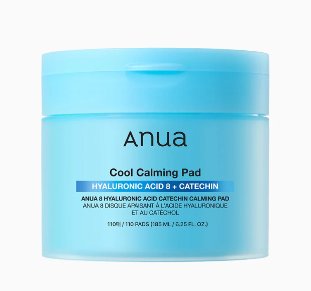 ANUA 8 Hyaluronic Acid Catechin Calming Pad 110ea/185ml