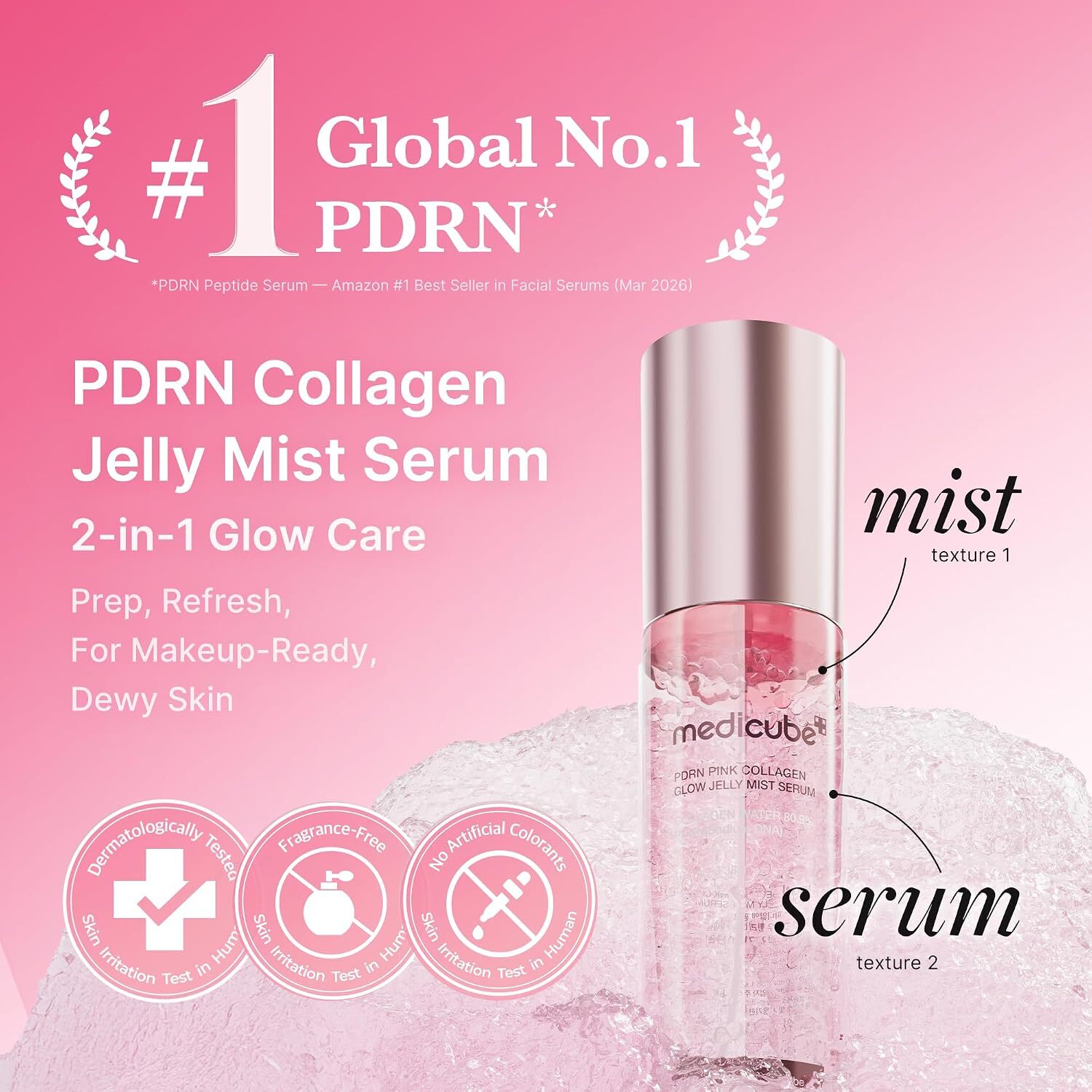 Medicube PDRN Pink Collagen Glow Jelly Mist Serum 60 ml