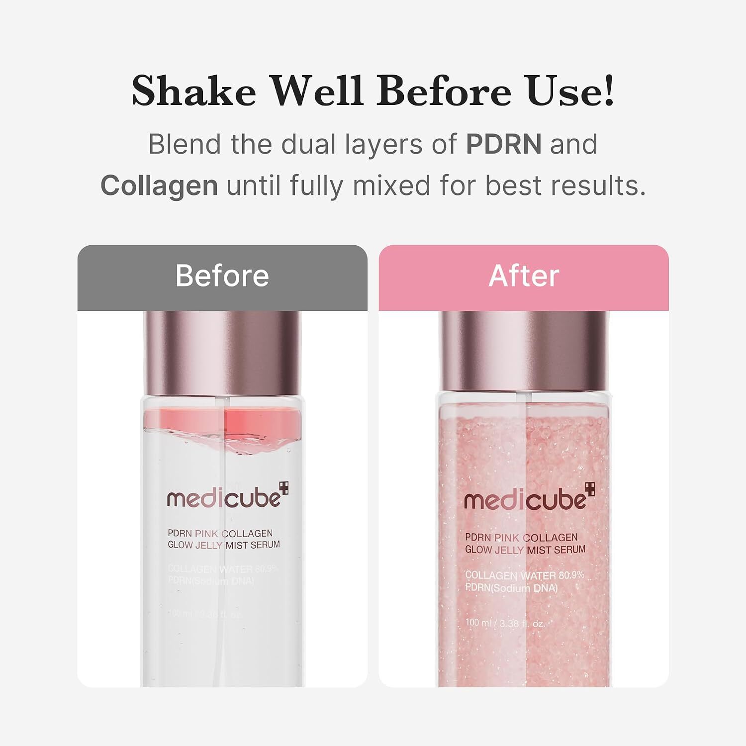 Medicube PDRN Pink Collagen Glow Jelly Mist Serum 60 ml