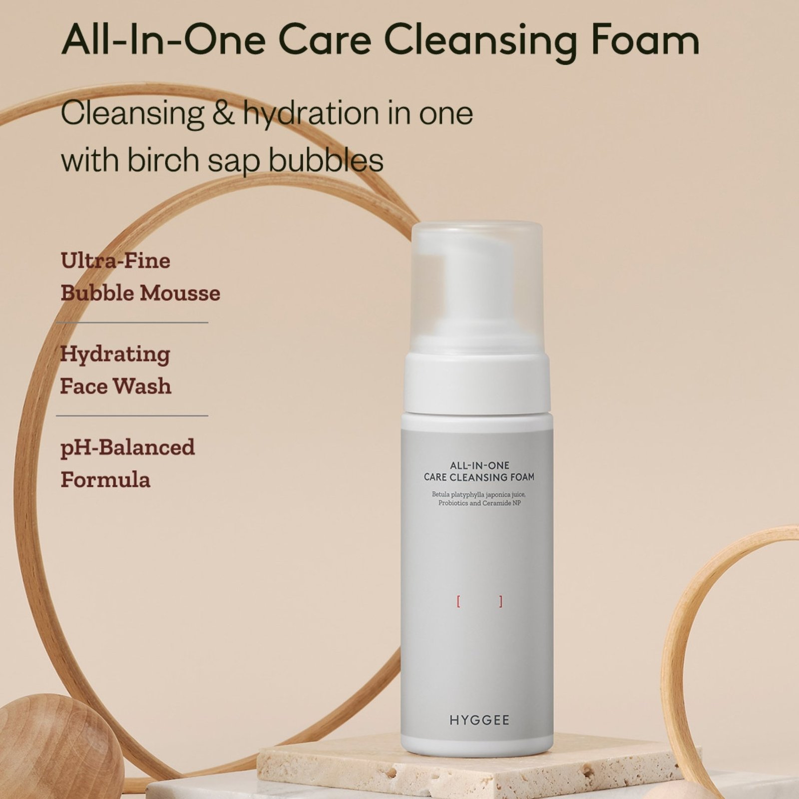 Hyggee All-in-one Care Cleansing Foam 150 ml