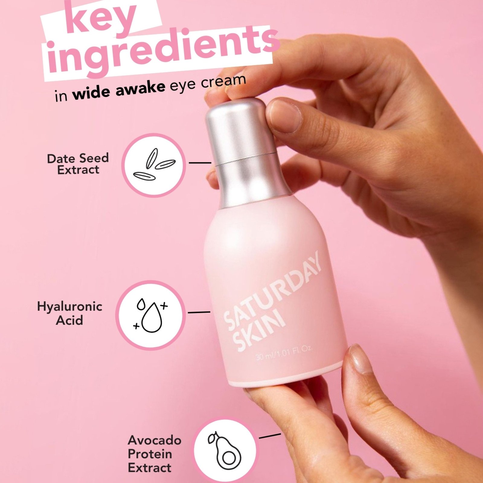 SATURDAY SKIN Wide Awake Brightening Eye Cream 30 ml