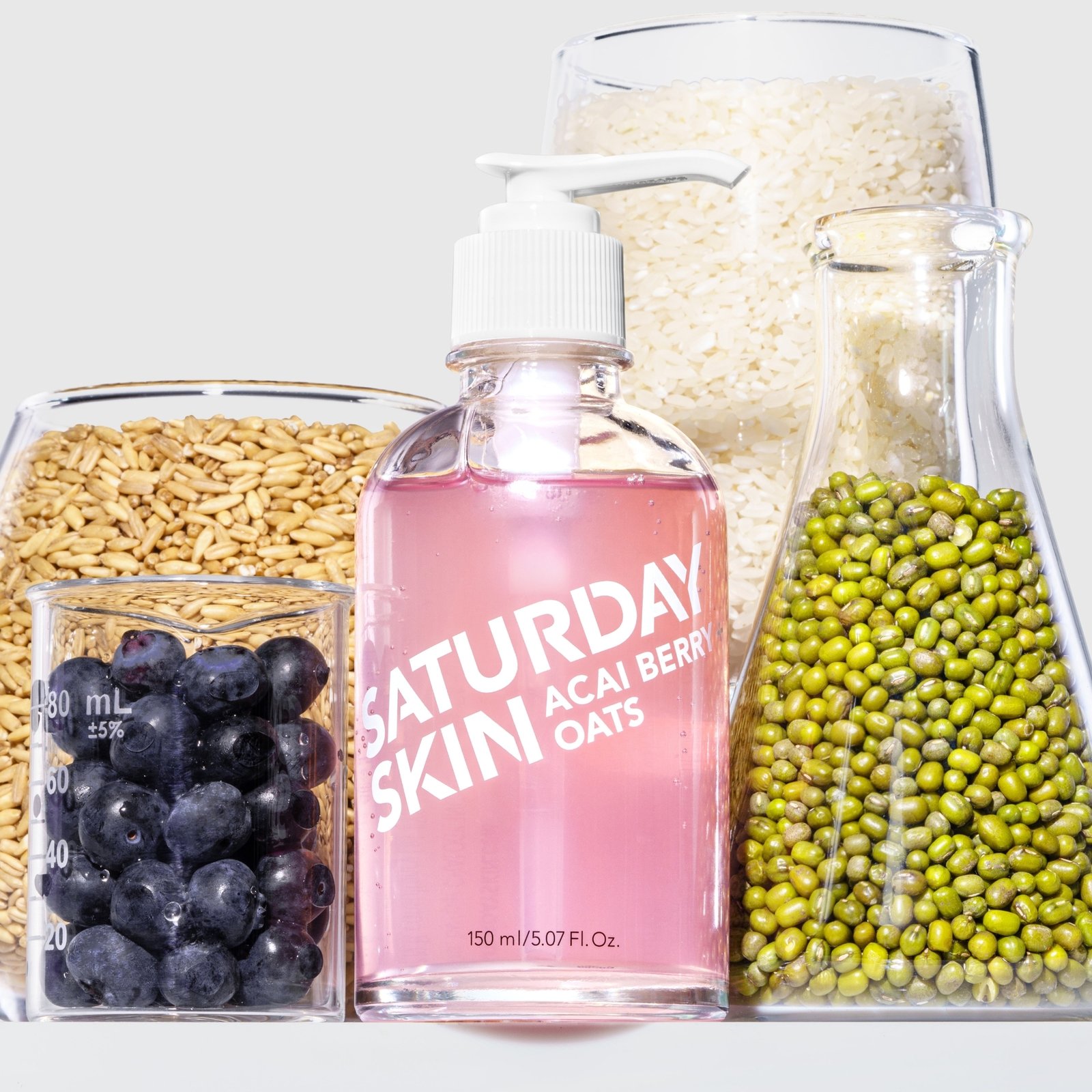 SATURDAY SKIN Acai Berry + Oats Antioxidant Gel Cleanser 150 ml