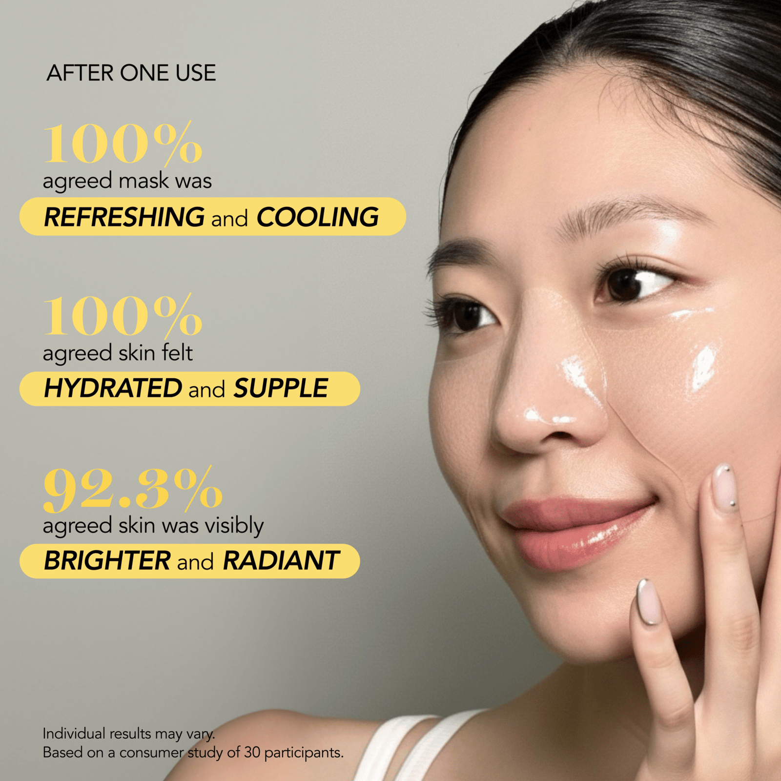 SATURDAY SKIN Yuzu Vitamin C Butterfly Hydrogel Mask 4-Pack