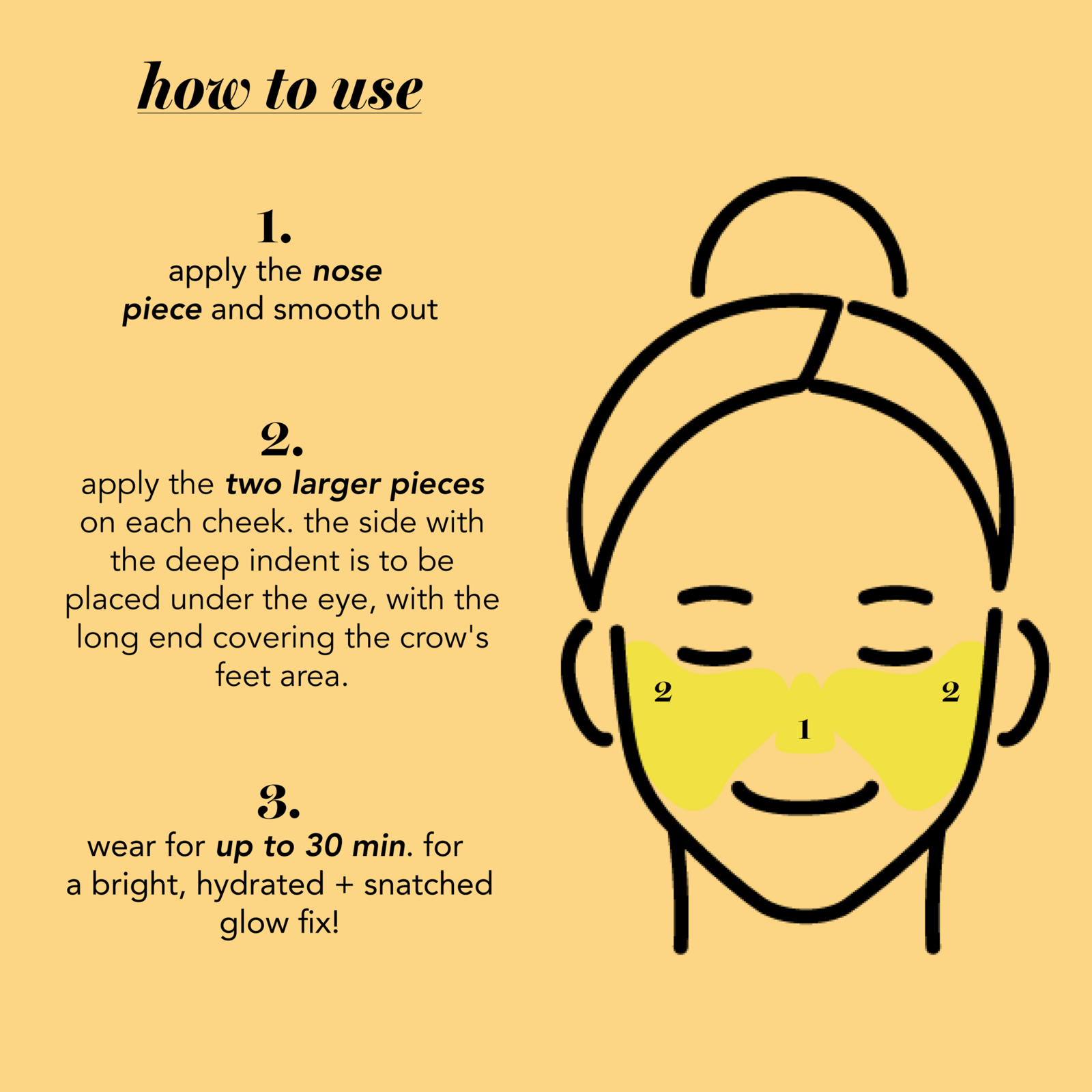 SATURDAY SKIN Yuzu Vitamin C Butterfly Hydrogel Mask 4-Pack
