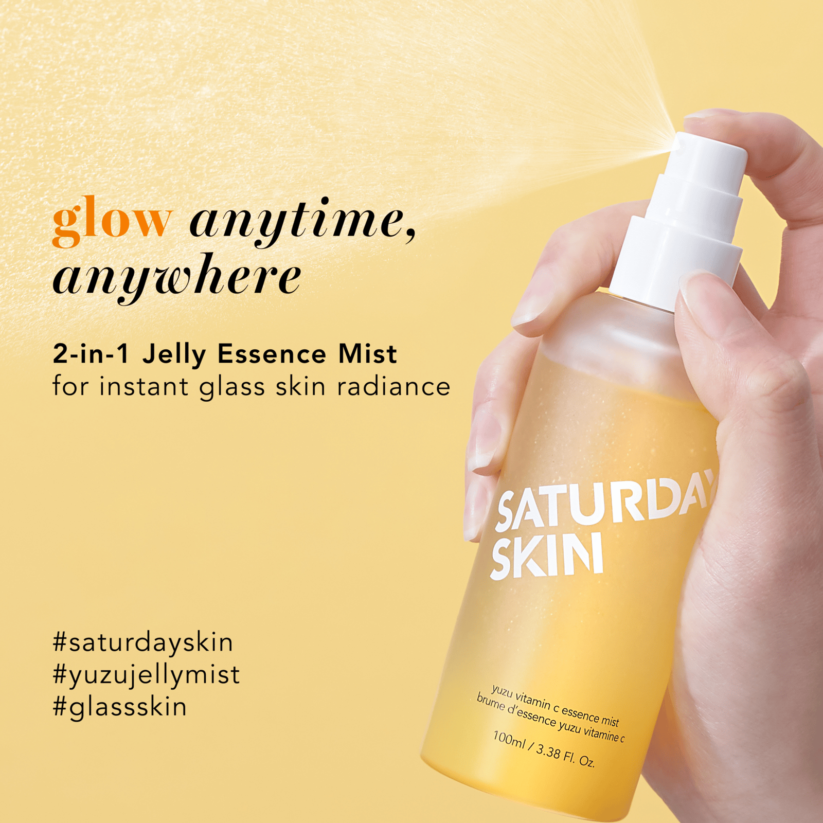 SATURDAY SKIN Yuzu Vitamin C Essence Face Mist 100ml