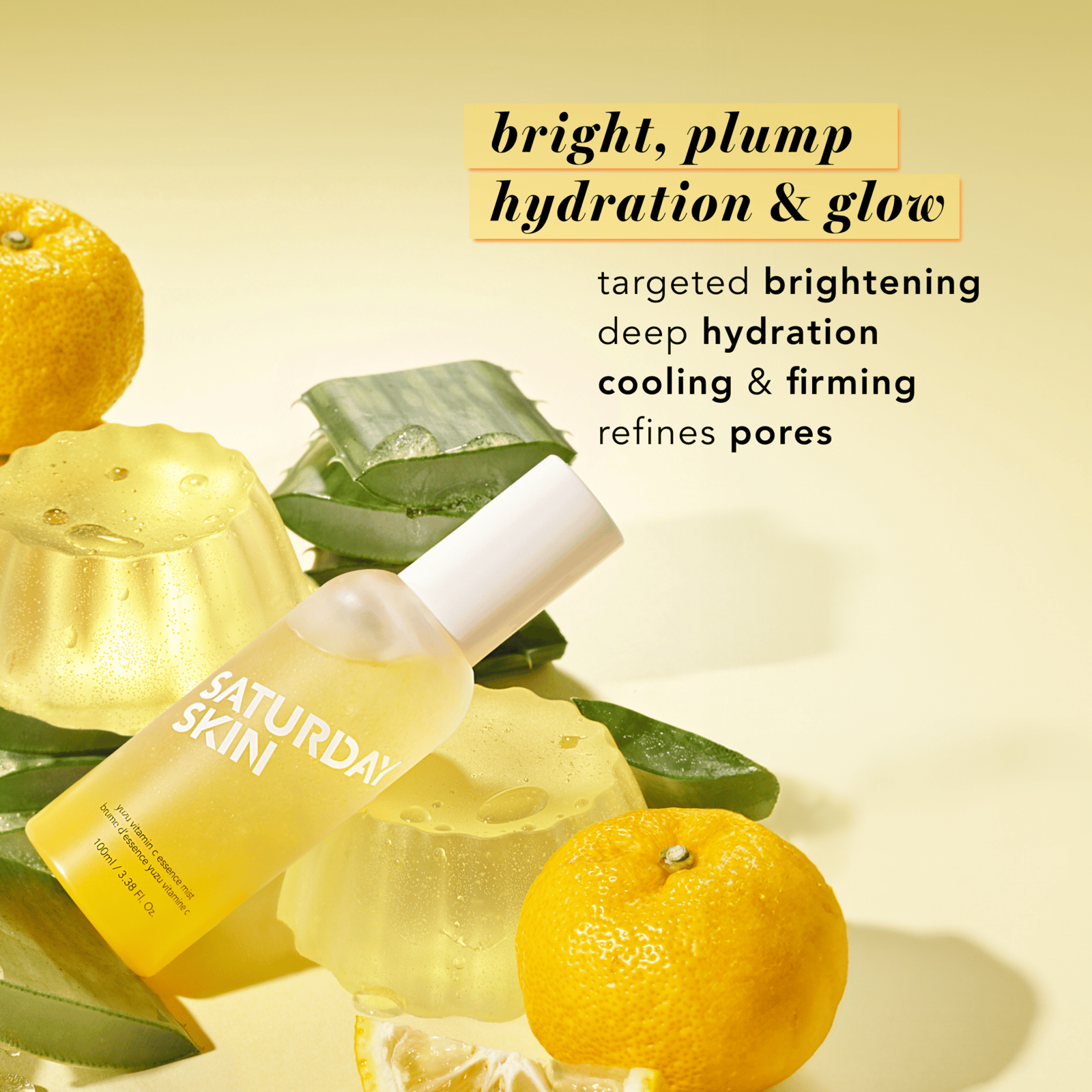 SATURDAY SKIN Yuzu Vitamin C Essence Face Mist 100ml