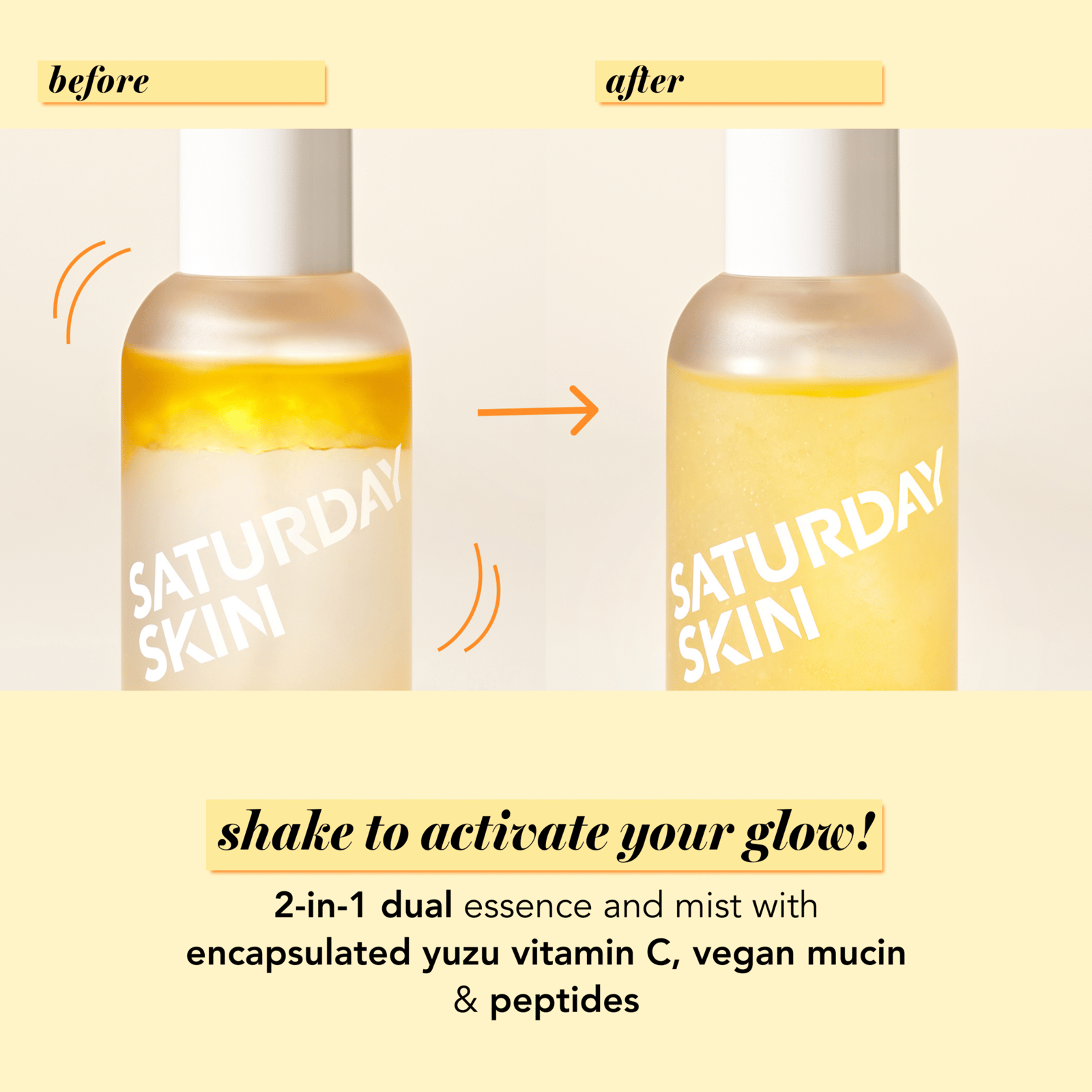 SATURDAY SKIN Yuzu Vitamin C Essence Face Mist 100ml