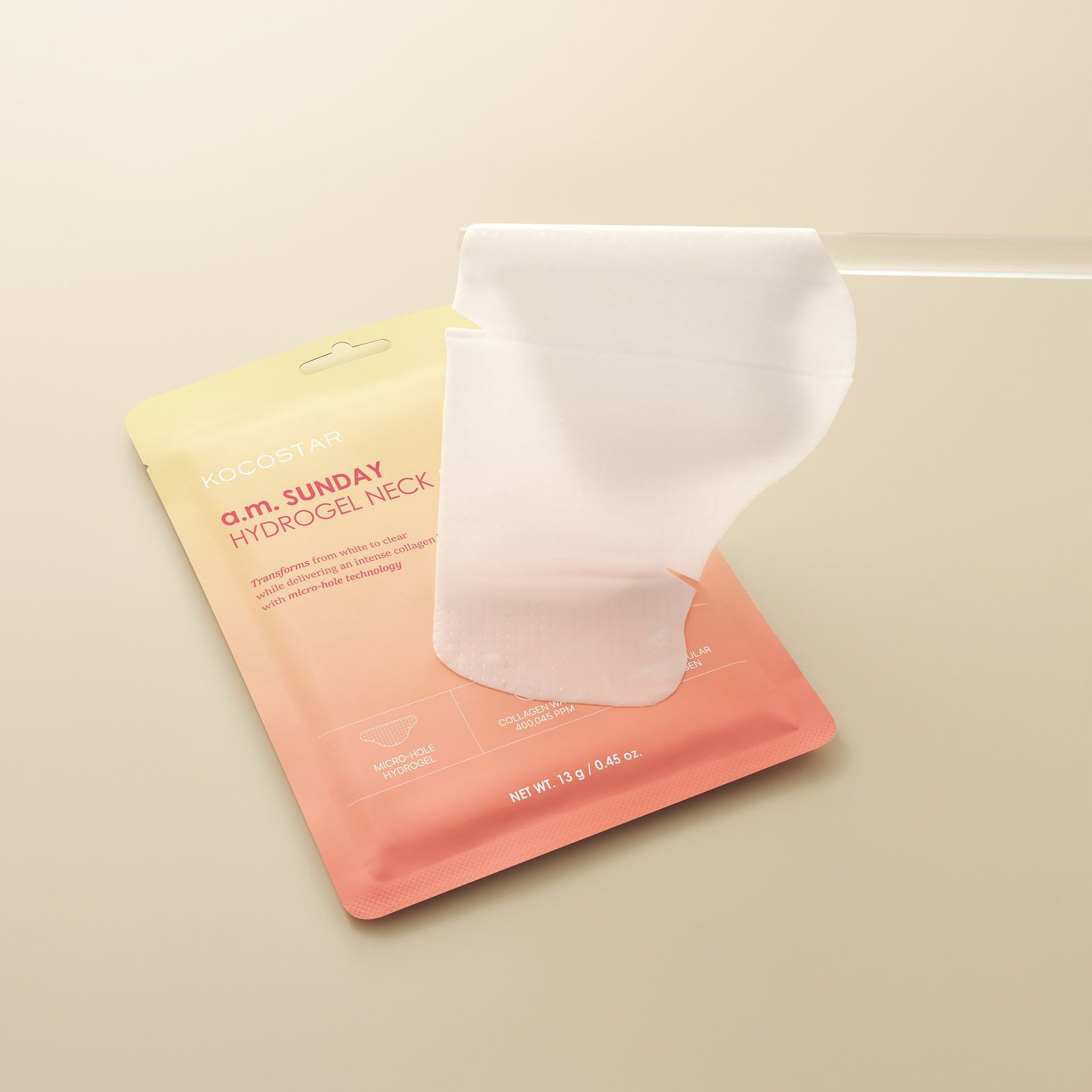 KOCOSTAR a.m. Sunday Hydrogel Neck Mask